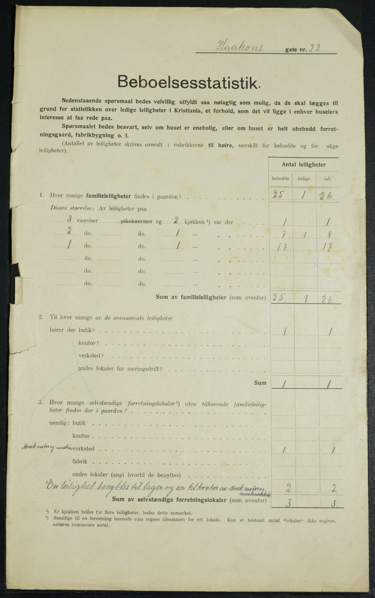 OBA, Kommunal folketelling 1.2.1914 for Kristiania, 1914, s. 43181