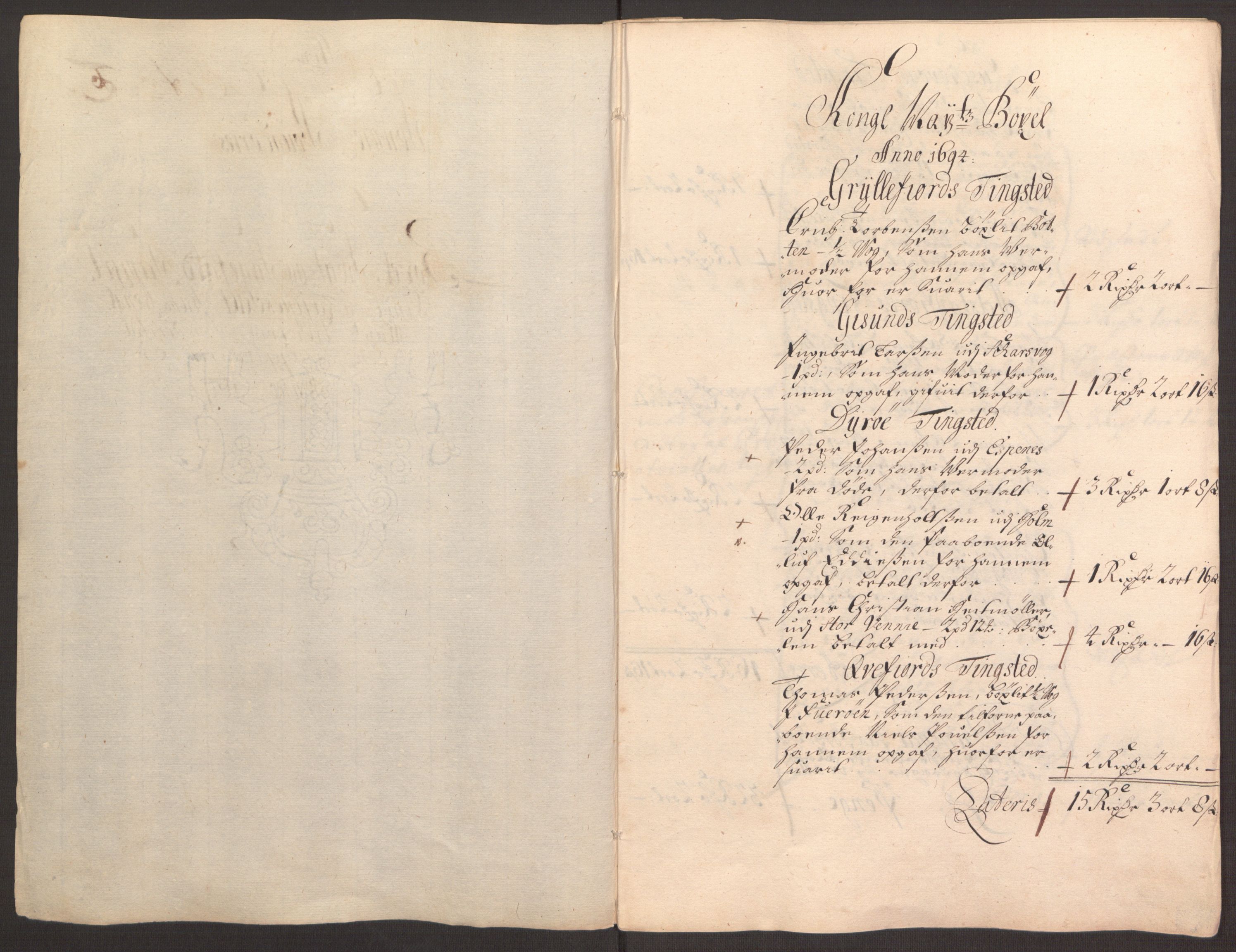 Rentekammeret inntil 1814, Reviderte regnskaper, Fogderegnskap, RA/EA-4092/R68/L4753: Fogderegnskap Senja og Troms, 1694-1696, s. 60