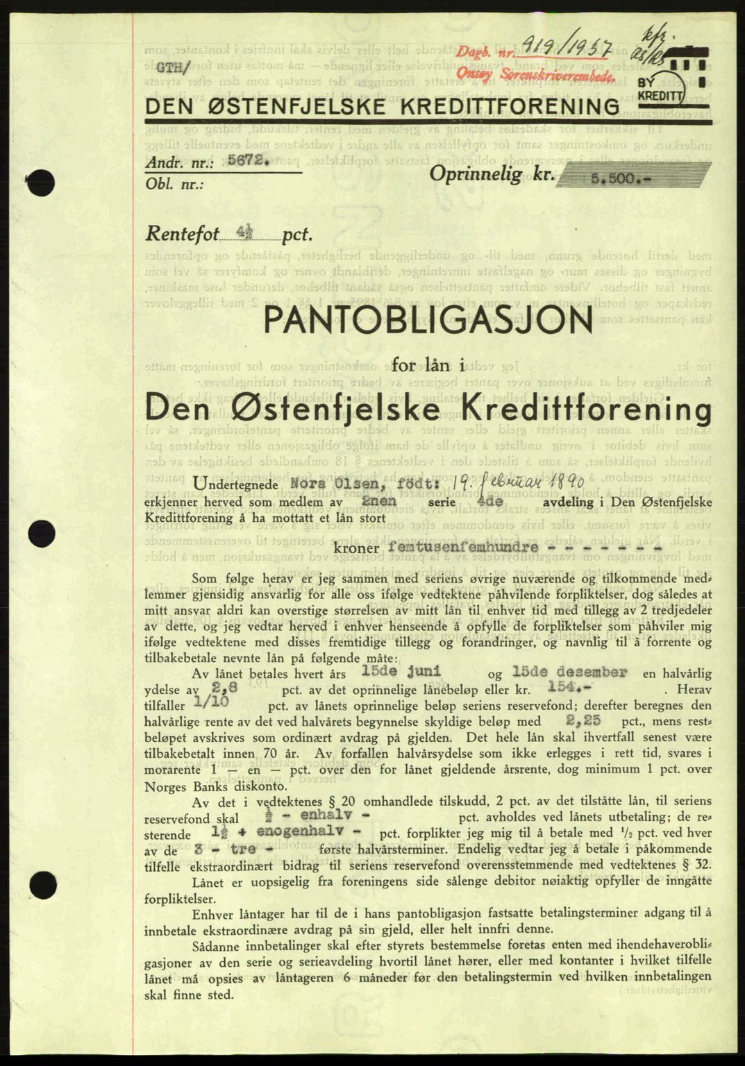 Onsøy sorenskriveri, SAO/A-10474/G/Ga/Gac/L0001: Pantebok nr. B1, 1936-1938, Dagboknr: 919/1937