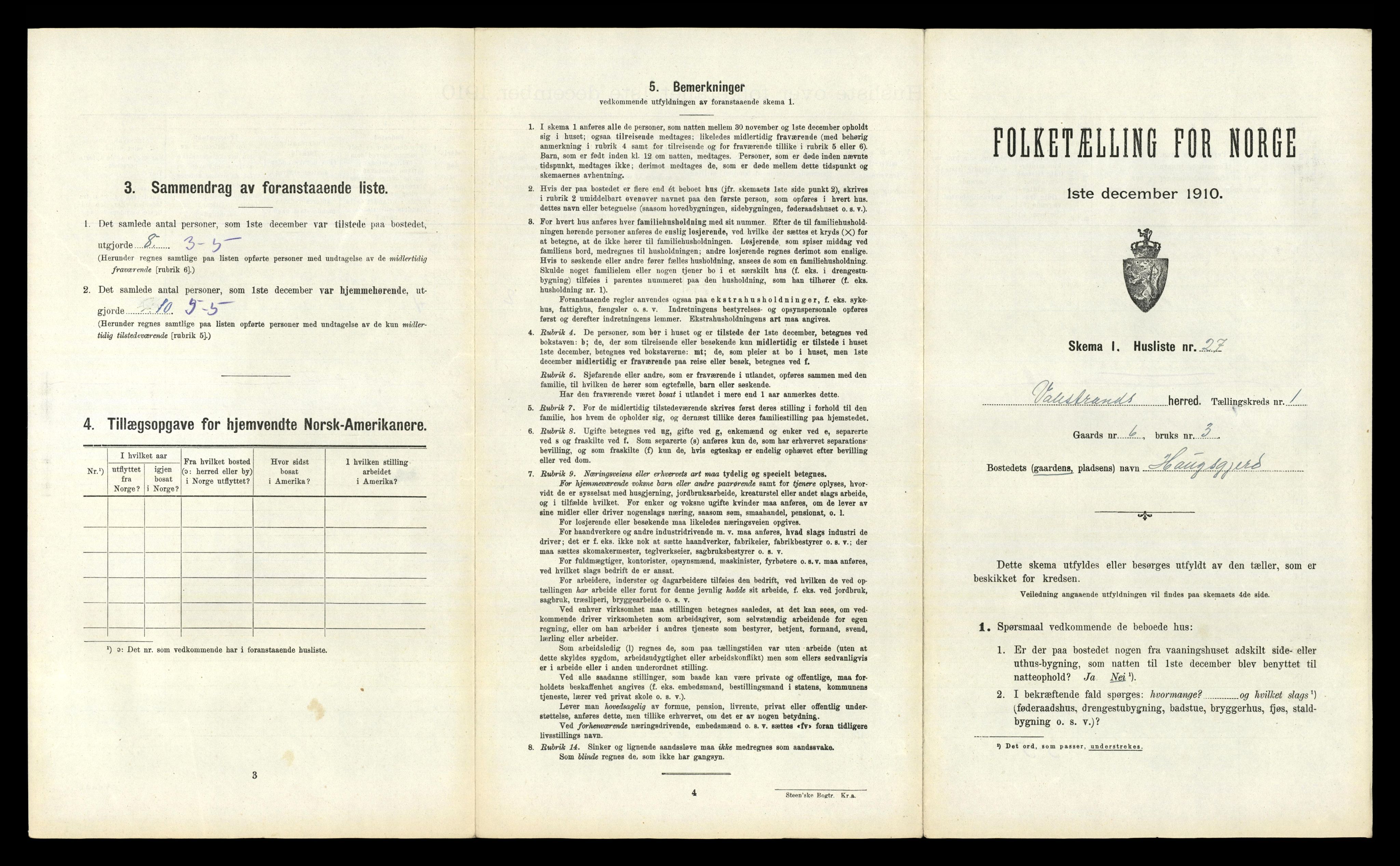 RA, Folketelling 1910 for 1217 Valestrand herred, 1910, s. 76