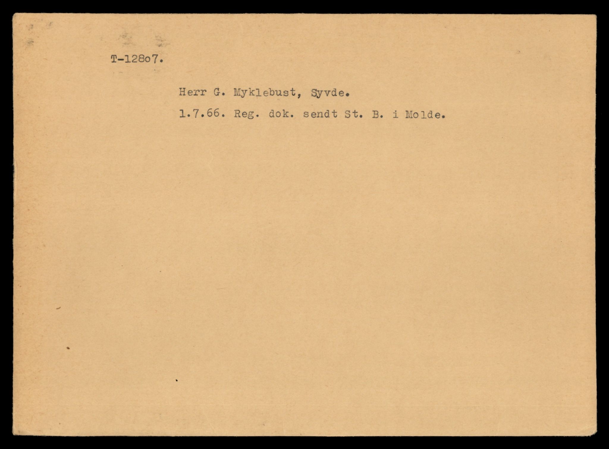 Møre og Romsdal vegkontor - Ålesund trafikkstasjon, AV/SAT-A-4099/F/Fe/L0035: Registreringskort for kjøretøy T 12653 - T 12829, 1927-1998, s. 2966