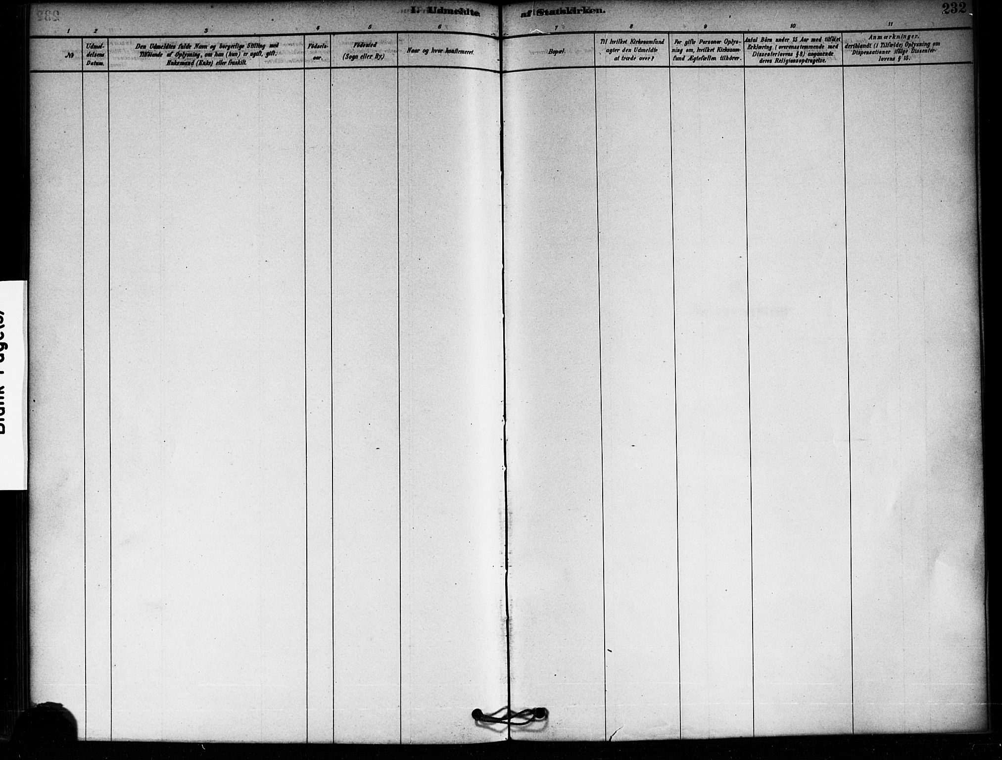 Aremark prestekontor Kirkebøker, AV/SAO-A-10899/F/Fa/L0005: Ministerialbok nr. I 5, 1878-1897, s. 232