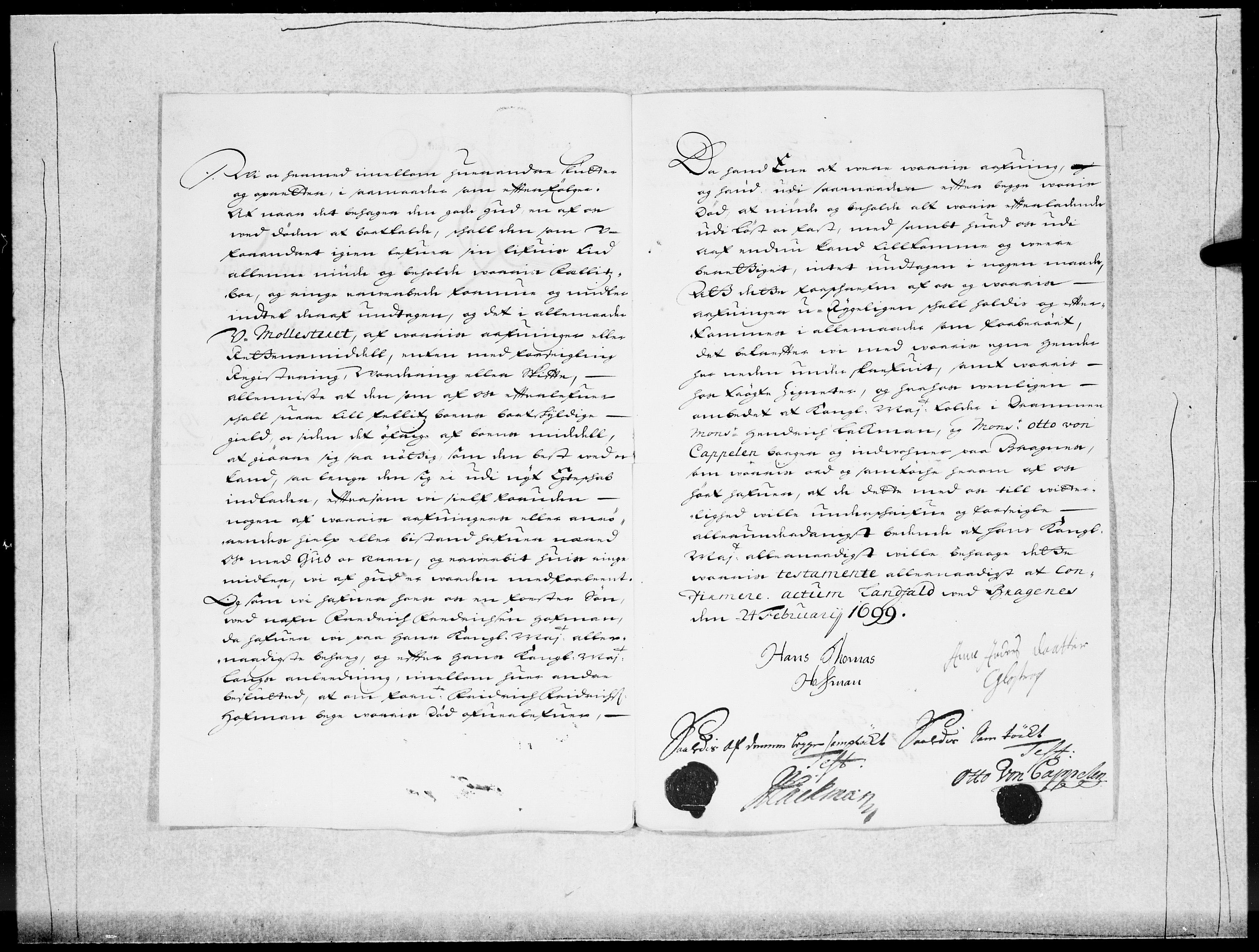 Danske Kanselli 1572-1799, AV/RA-EA-3023/F/Fc/Fcc/Fcca/L0049: Norske innlegg 1572-1799, 1699-1700, s. 11