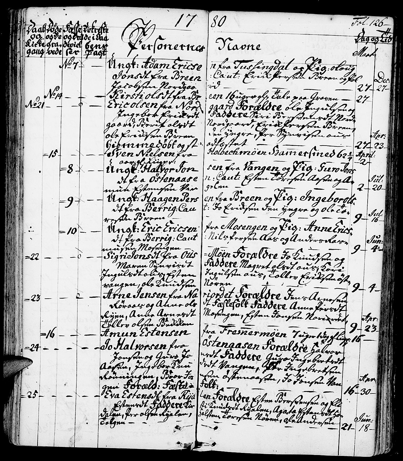 Tolga prestekontor, AV/SAH-PREST-062/K/L0002: Ministerialbok nr. 2, 1768-1786, s. 126