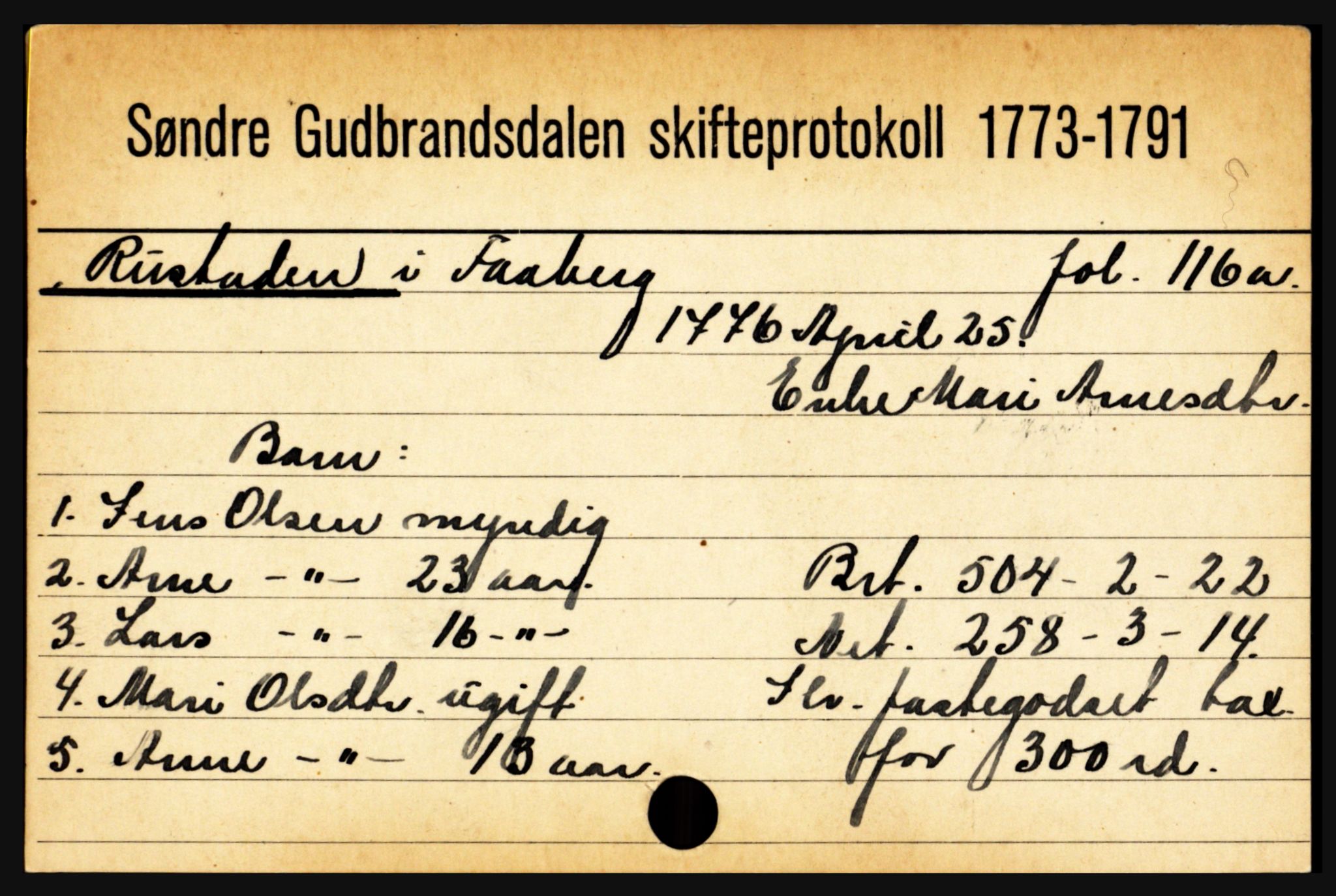 Sør-Gudbrandsdal tingrett, SAH/TING-004/J, 1658-1885, s. 10325