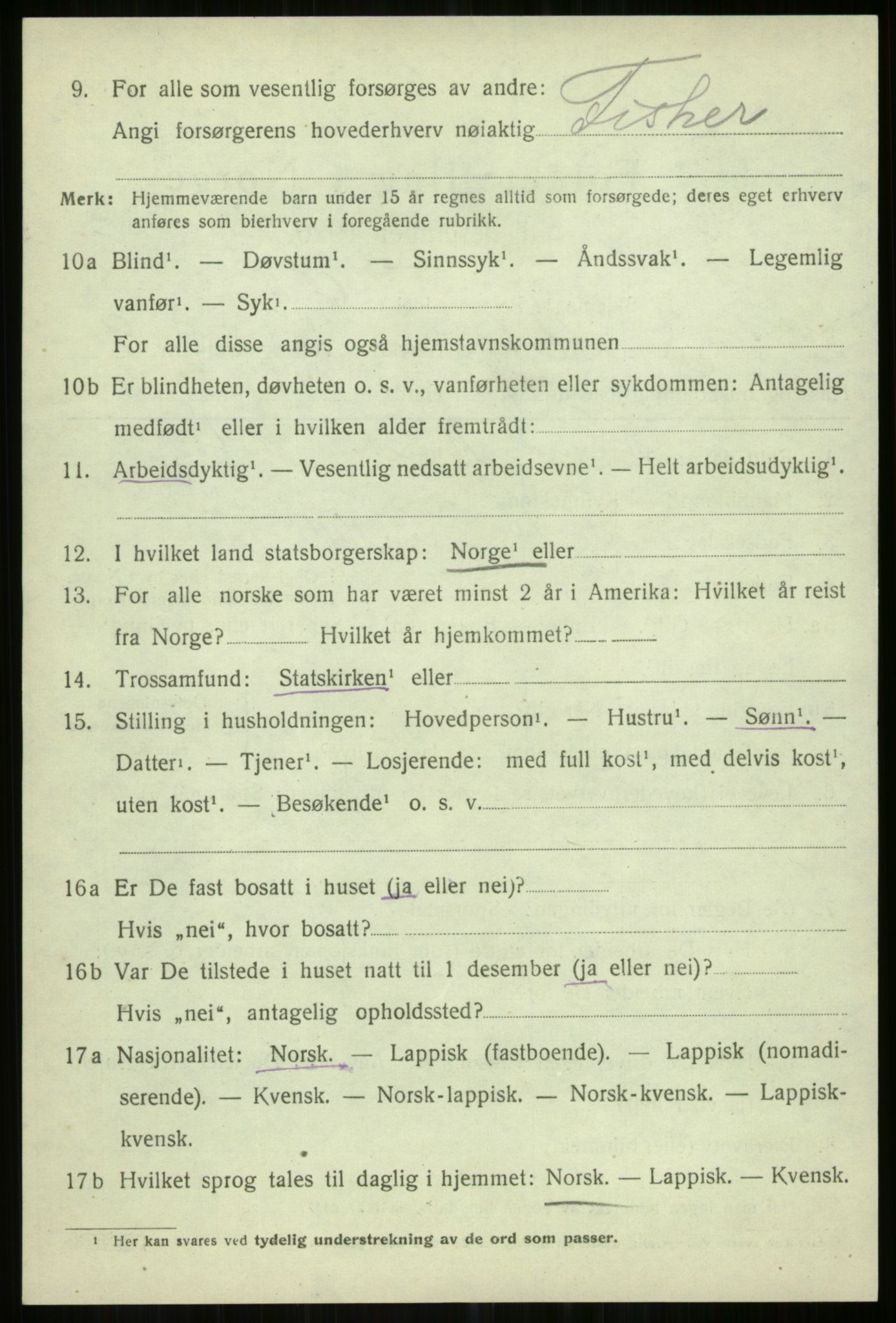 SATØ, Folketelling 1920 for 1935 Helgøy herred, 1920, s. 3512