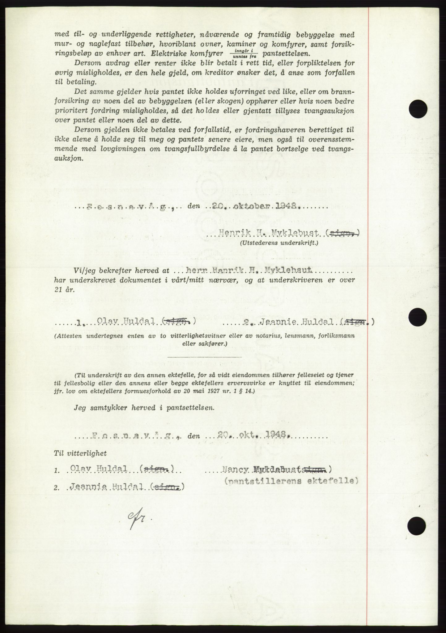 Søre Sunnmøre sorenskriveri, AV/SAT-A-4122/1/2/2C/L0116: Pantebok nr. 4B, 1948-1949, Dagboknr: 1502/1948