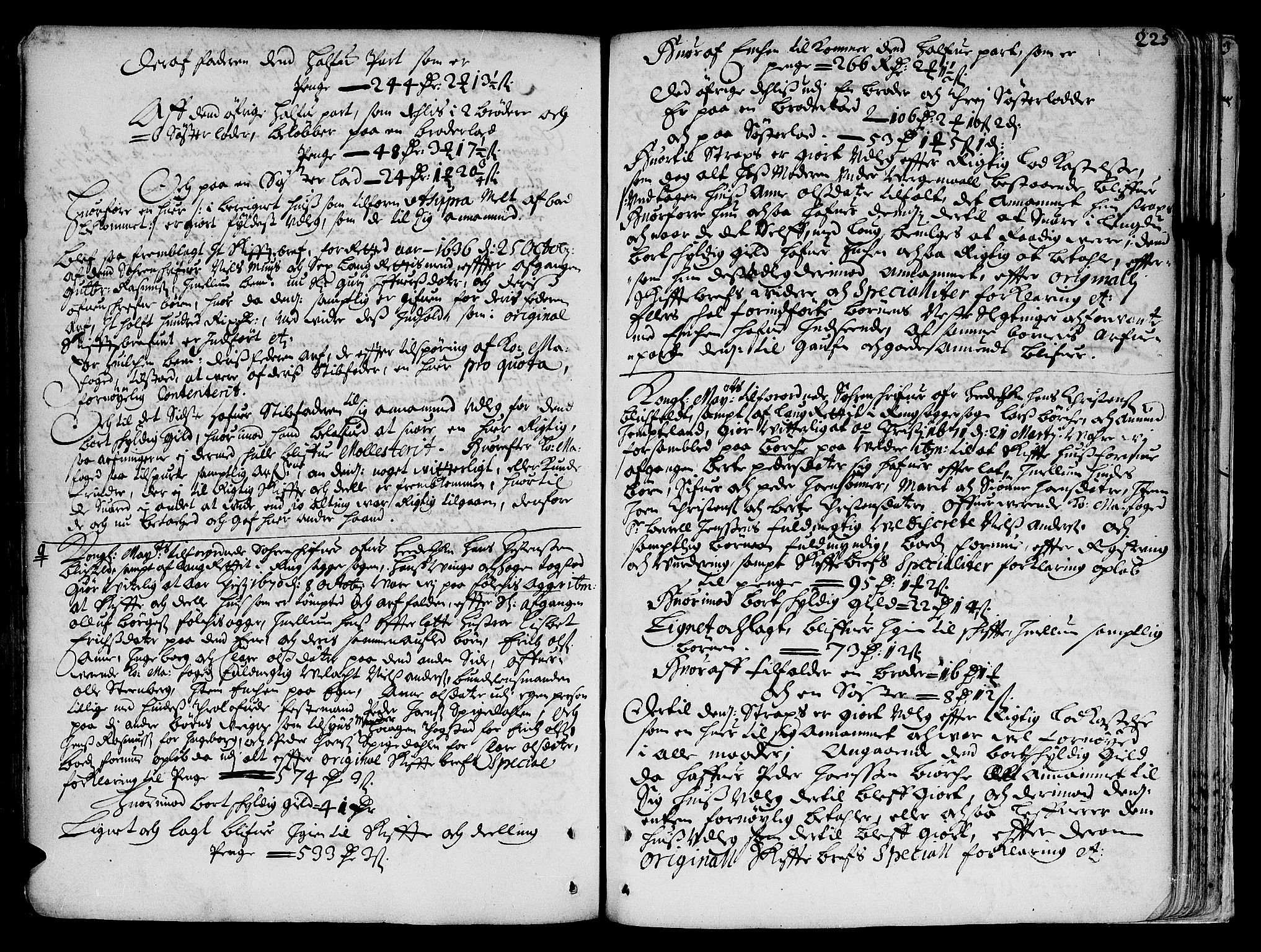 Hedemarken sorenskriveri, SAH/TING-034/J/Ja/L0001: Skifteprotokoll, 1662-1673, s. 225b-226a