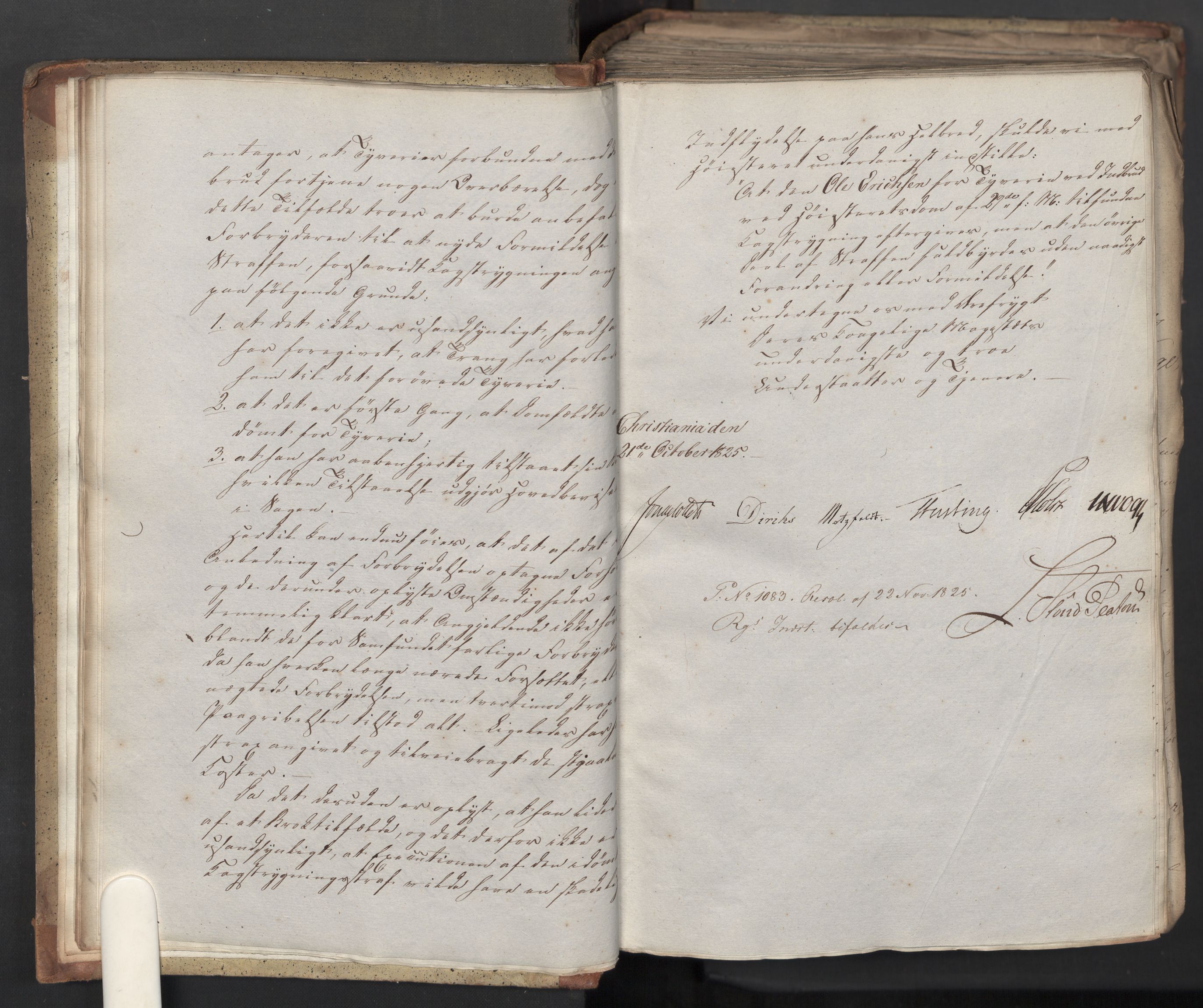 Statsrådsavdelingen i Stockholm, AV/RA-S-1003/D/Da/L0044: Regjeringsinnstillinger nr. 2846-3066, 1825, s. 13