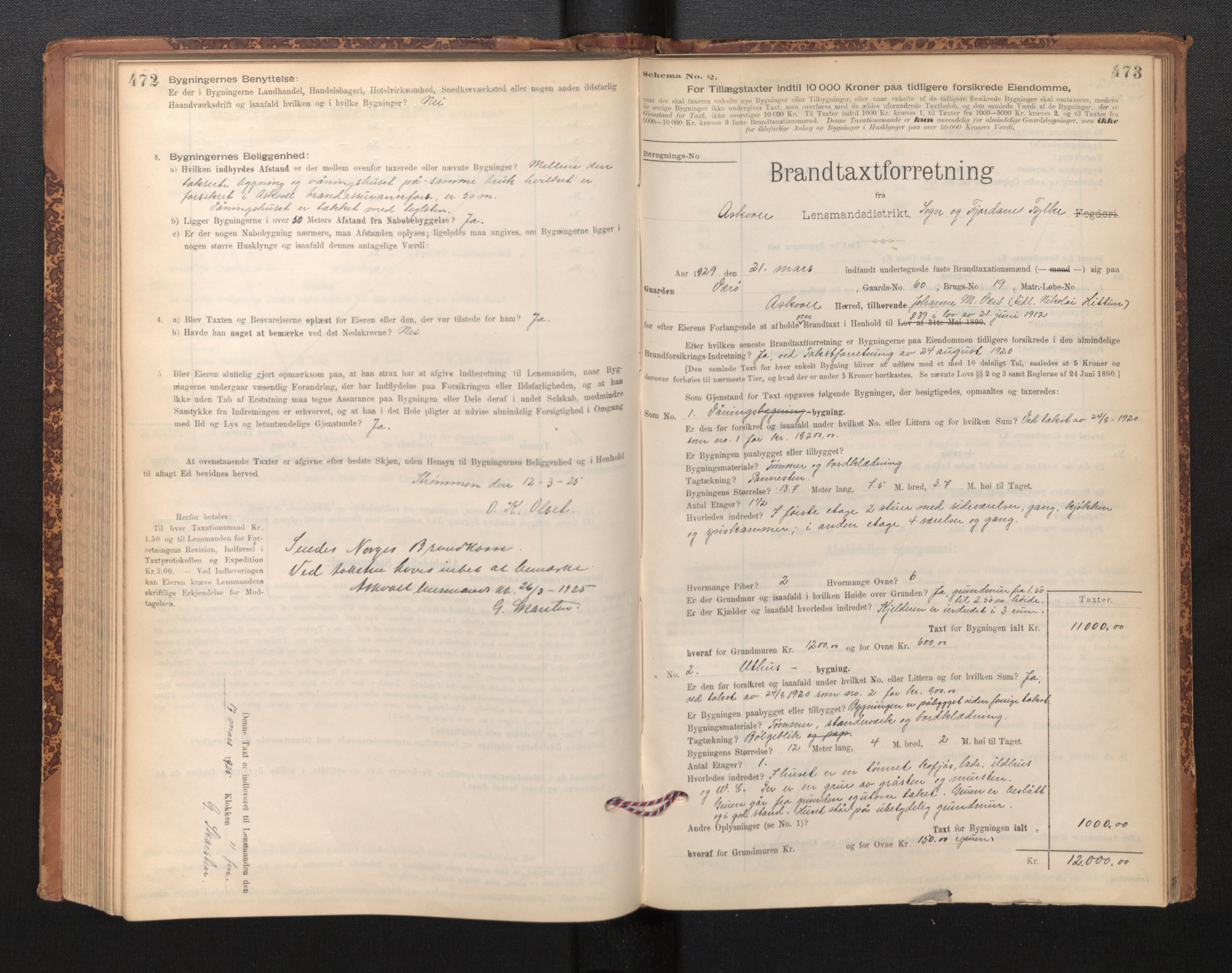 Lensmannen i Askvoll, SAB/A-26301/0012/L0004: Branntakstprotokoll, skjematakst og liste over branntakstmenn, 1895-1932, s. 472-473