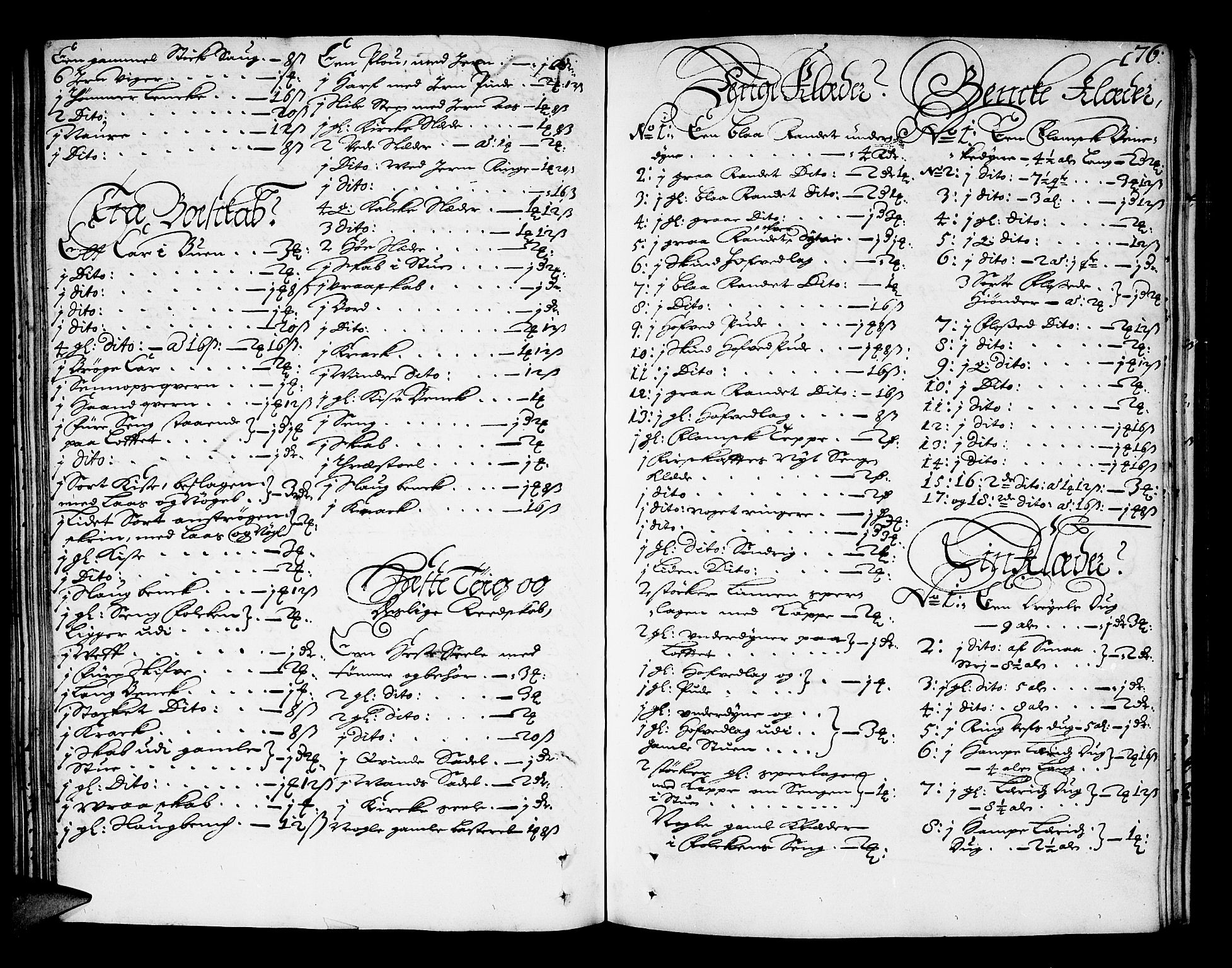 Aker sorenskriveri, AV/SAO-A-10895/H/Hb/L0003: Skifteprotokoll, 1684-1687, s. 75b-76a