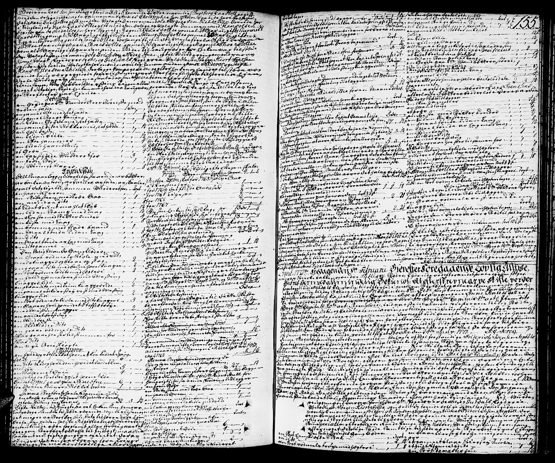 Orkdal sorenskriveri, SAT/A-4169/1/3/3Aa/L0007: Skifteprotokoller, 1767-1782, s. 154b-155a