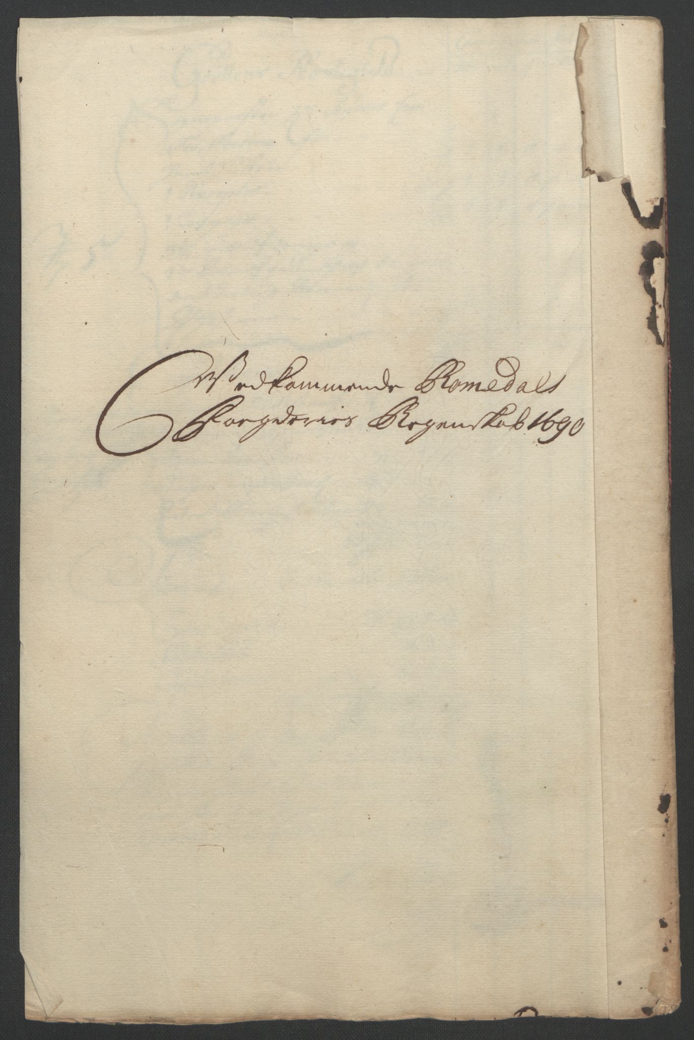 Rentekammeret inntil 1814, Reviderte regnskaper, Fogderegnskap, AV/RA-EA-4092/R55/L3649: Fogderegnskap Romsdal, 1690-1691, s. 90