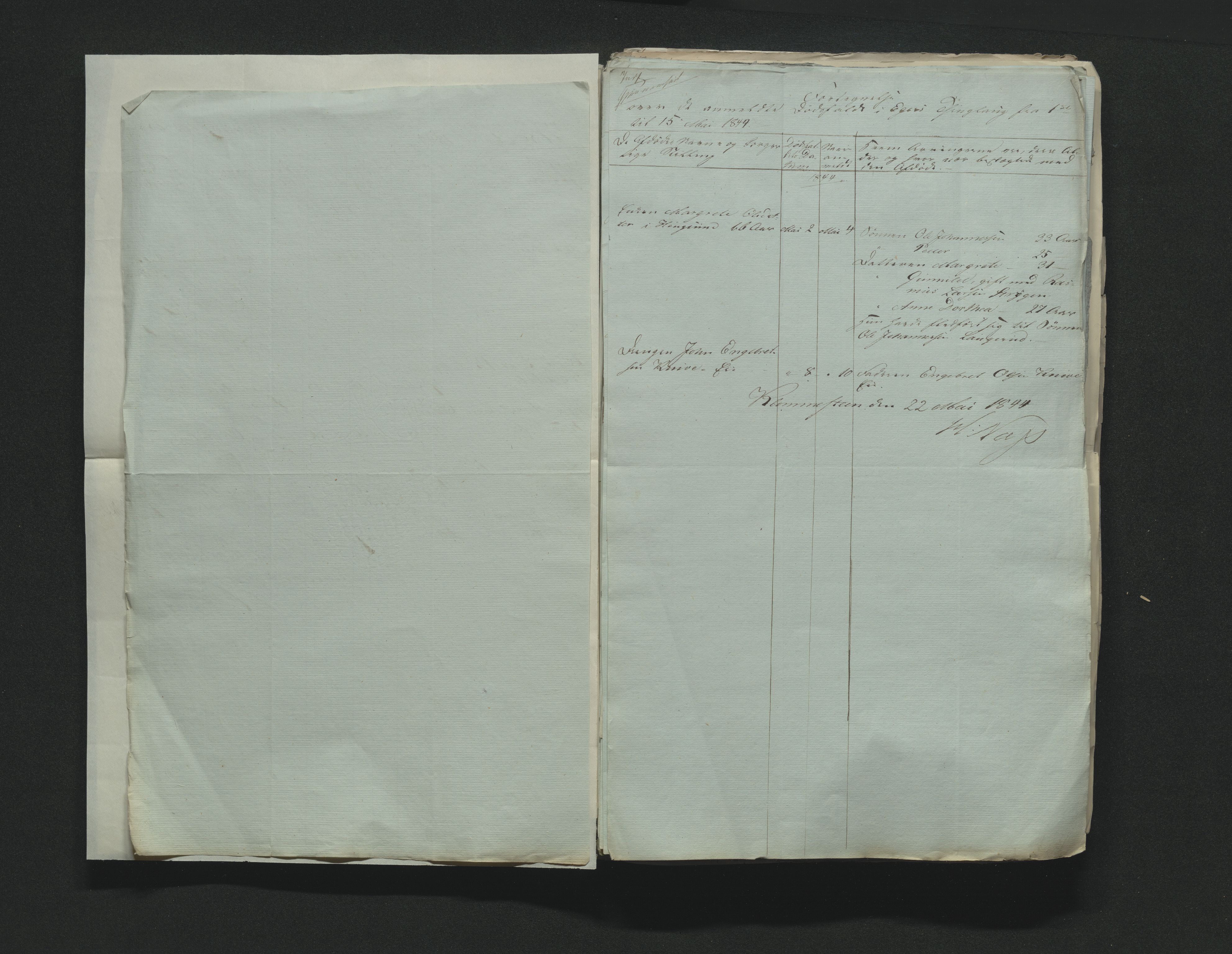 Eiker, Modum og Sigdal sorenskriveri, AV/SAKO-A-123/H/Ha/Hab/L0006: Dødsfallsmeldinger, 1841-1845