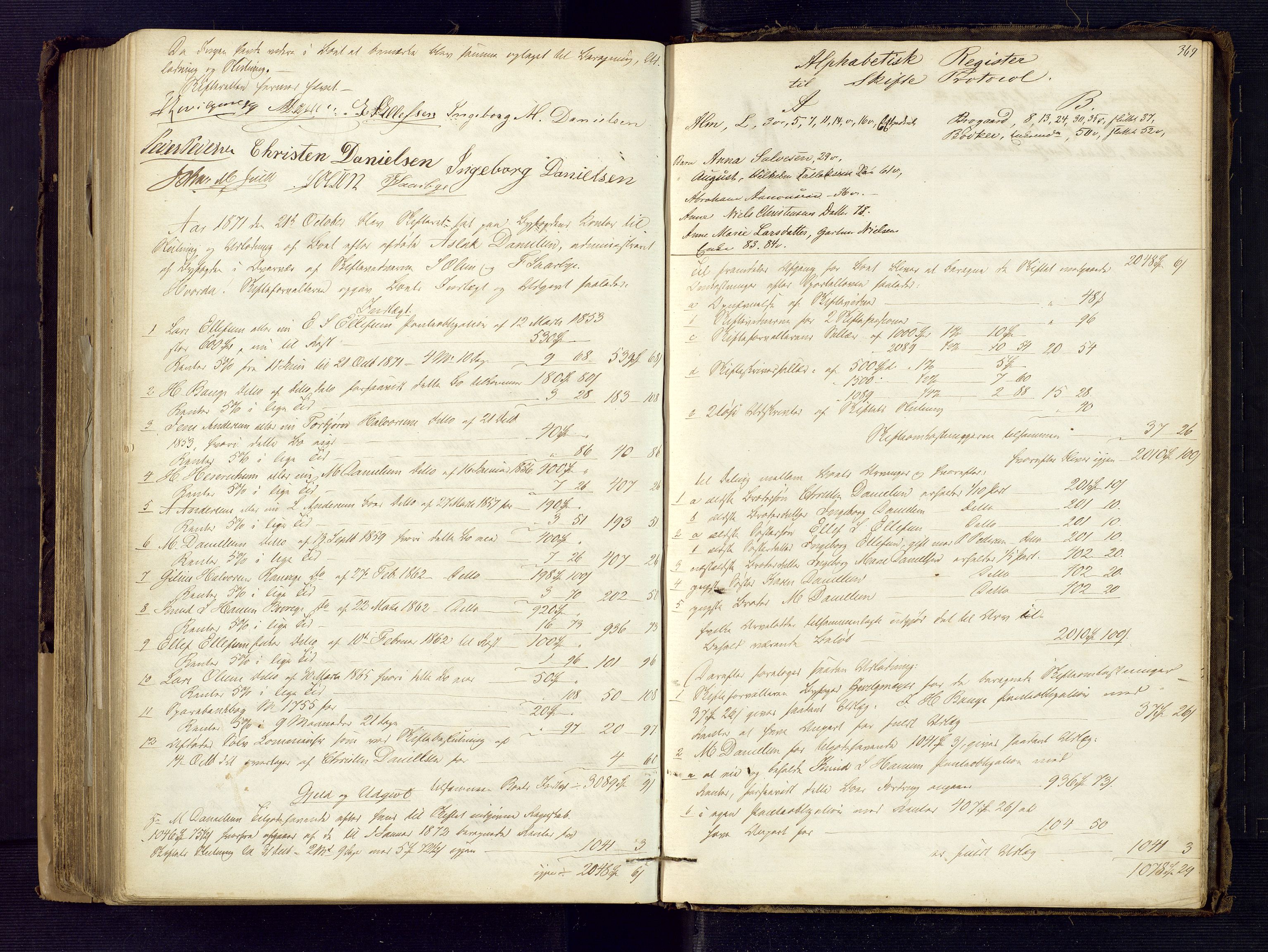 Risør byfogd, AV/SAK-1222-0005/H/Hc/L0002: Skifteprotokoll nr. 2, 1858-1871, s. 367