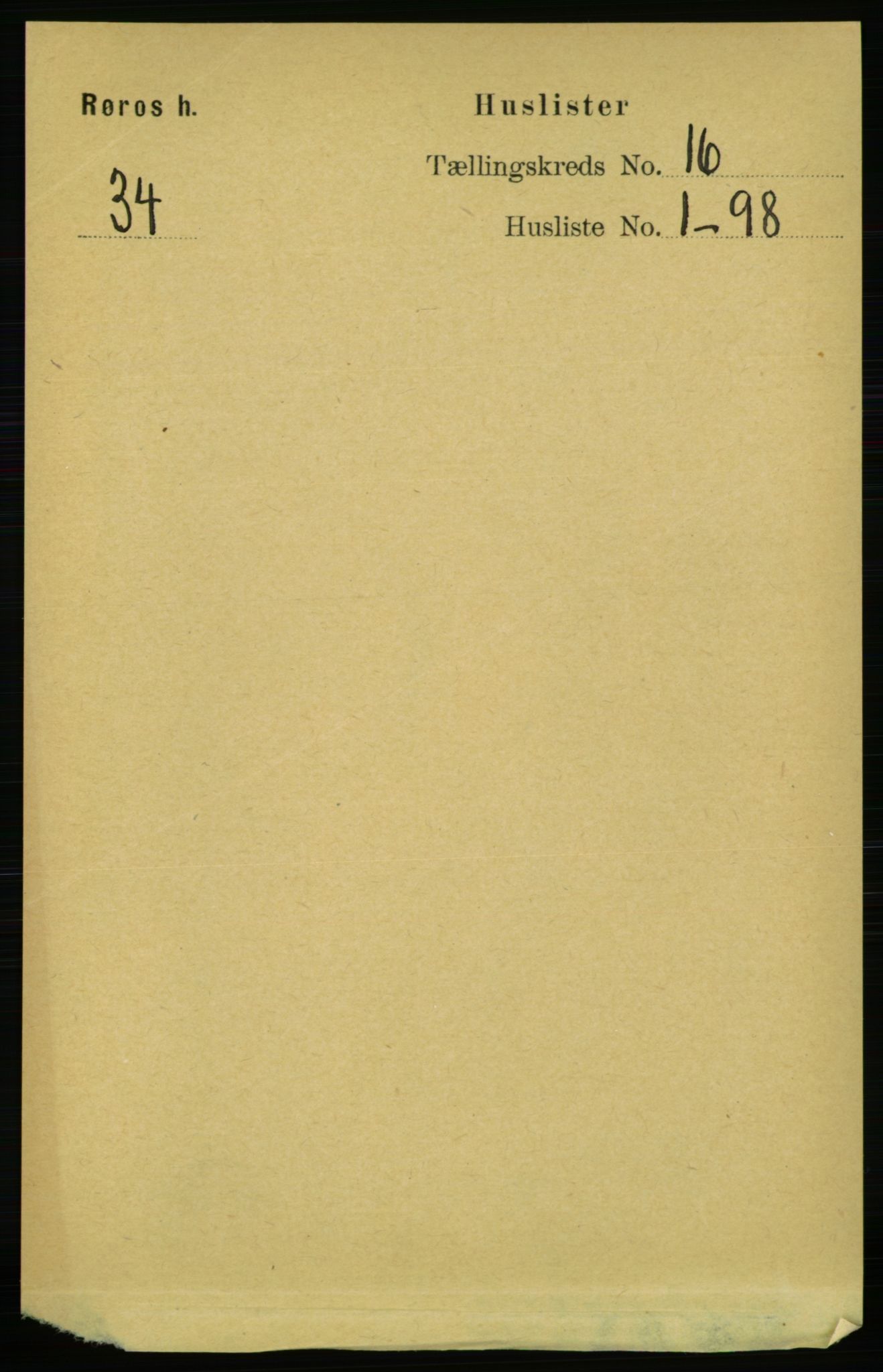 RA, Folketelling 1891 for 1640 Røros herred, 1891, s. 3680