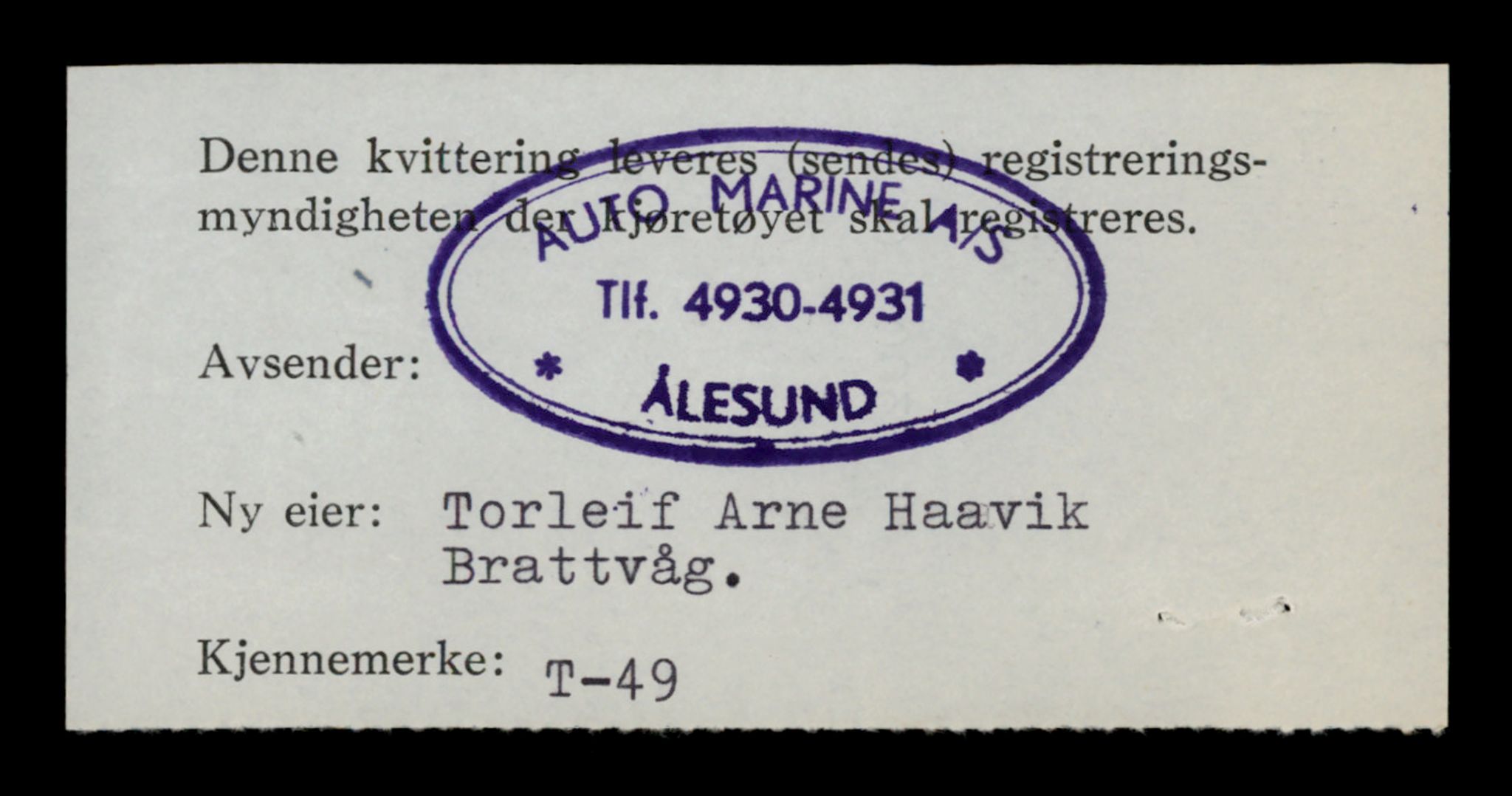 Møre og Romsdal vegkontor - Ålesund trafikkstasjon, AV/SAT-A-4099/F/Fe/L0001: Registreringskort for kjøretøy T 3 - T 127, 1927-1998, s. 1002