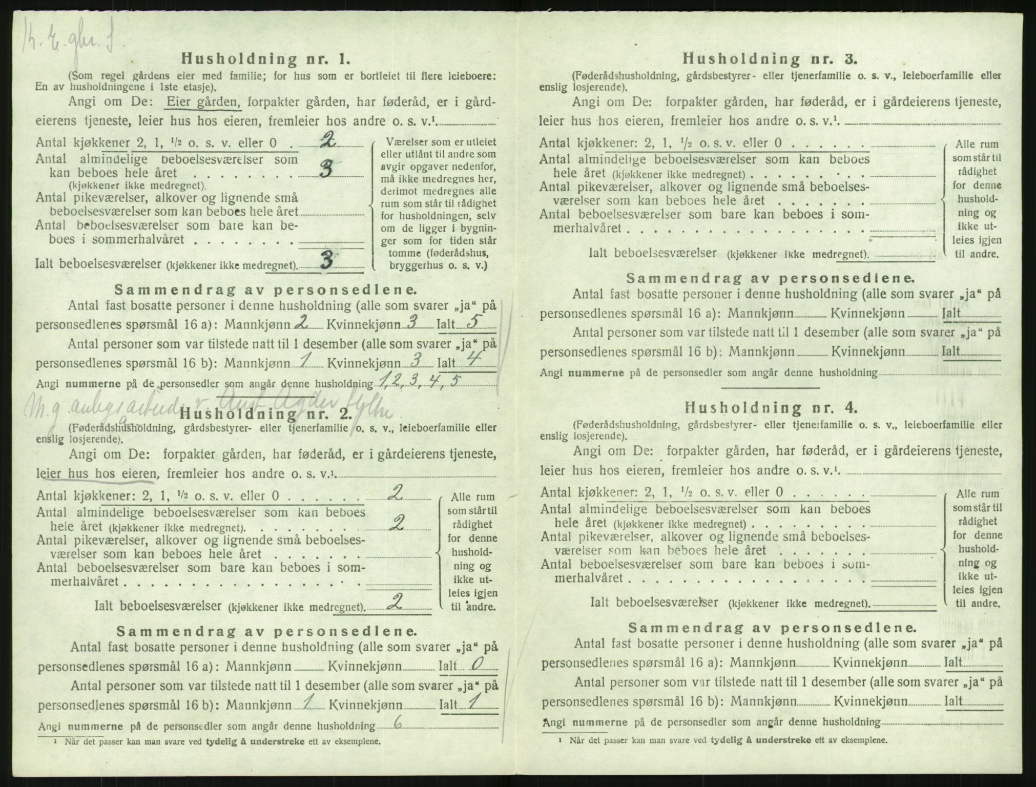 SAK, Folketelling 1920 for 0916 Flosta herred, 1920, s. 409