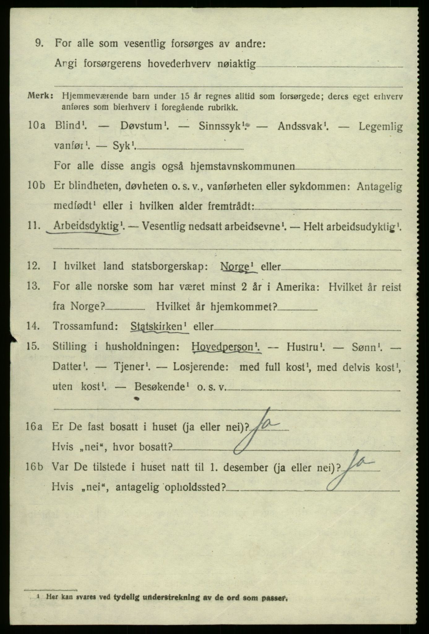 SAB, Folketelling 1920 for 1251 Bruvik herred, 1920, s. 6903
