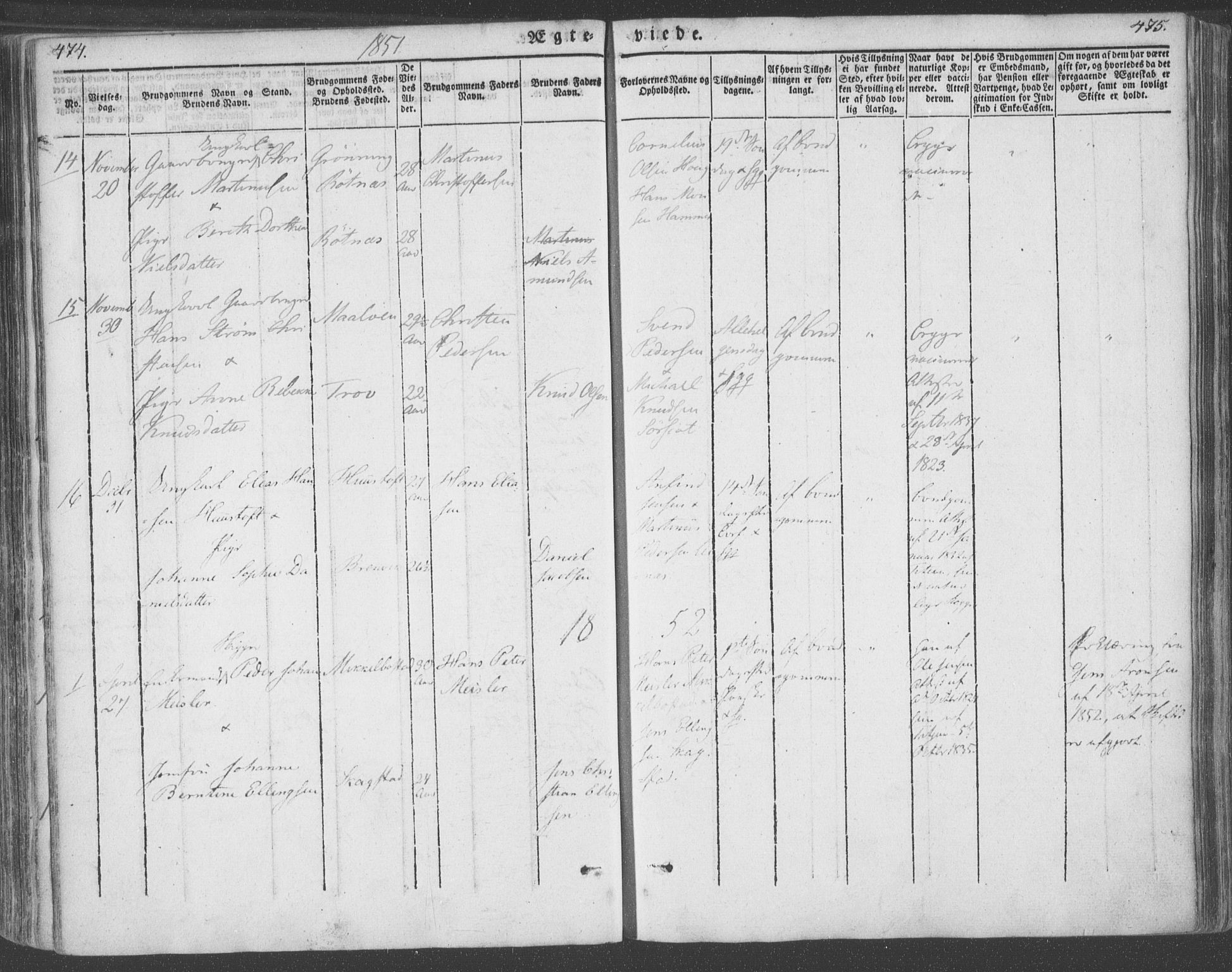 Ministerialprotokoller, klokkerbøker og fødselsregistre - Nordland, AV/SAT-A-1459/855/L0799: Ministerialbok nr. 855A07, 1834-1852, s. 474-475