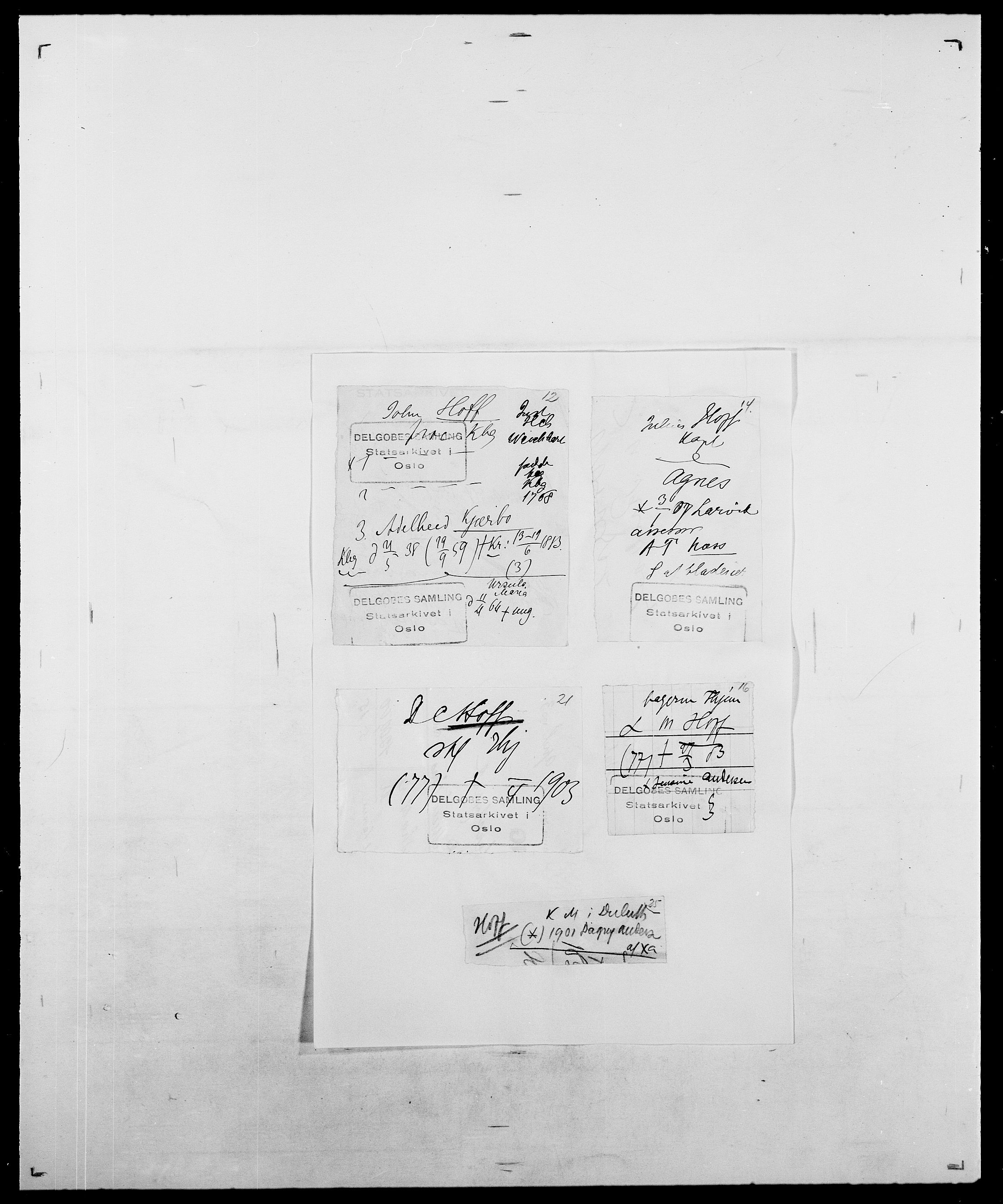 Delgobe, Charles Antoine - samling, AV/SAO-PAO-0038/D/Da/L0018: Hoch - Howert, s. 31
