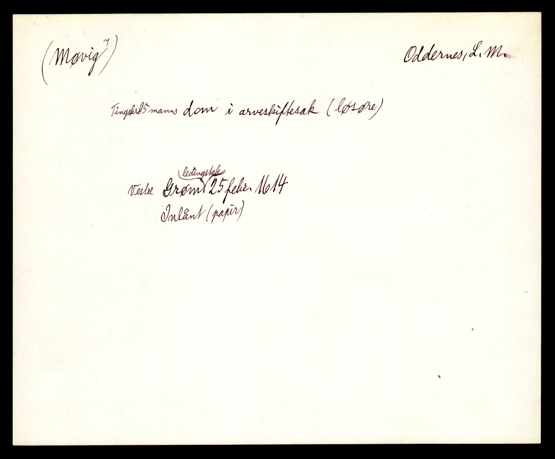 Riksarkivets diplomsamling, AV/RA-EA-5965/F35/F35e/L0025: Registreringssedler Vest-Agder 1, 1400-1700, s. 71