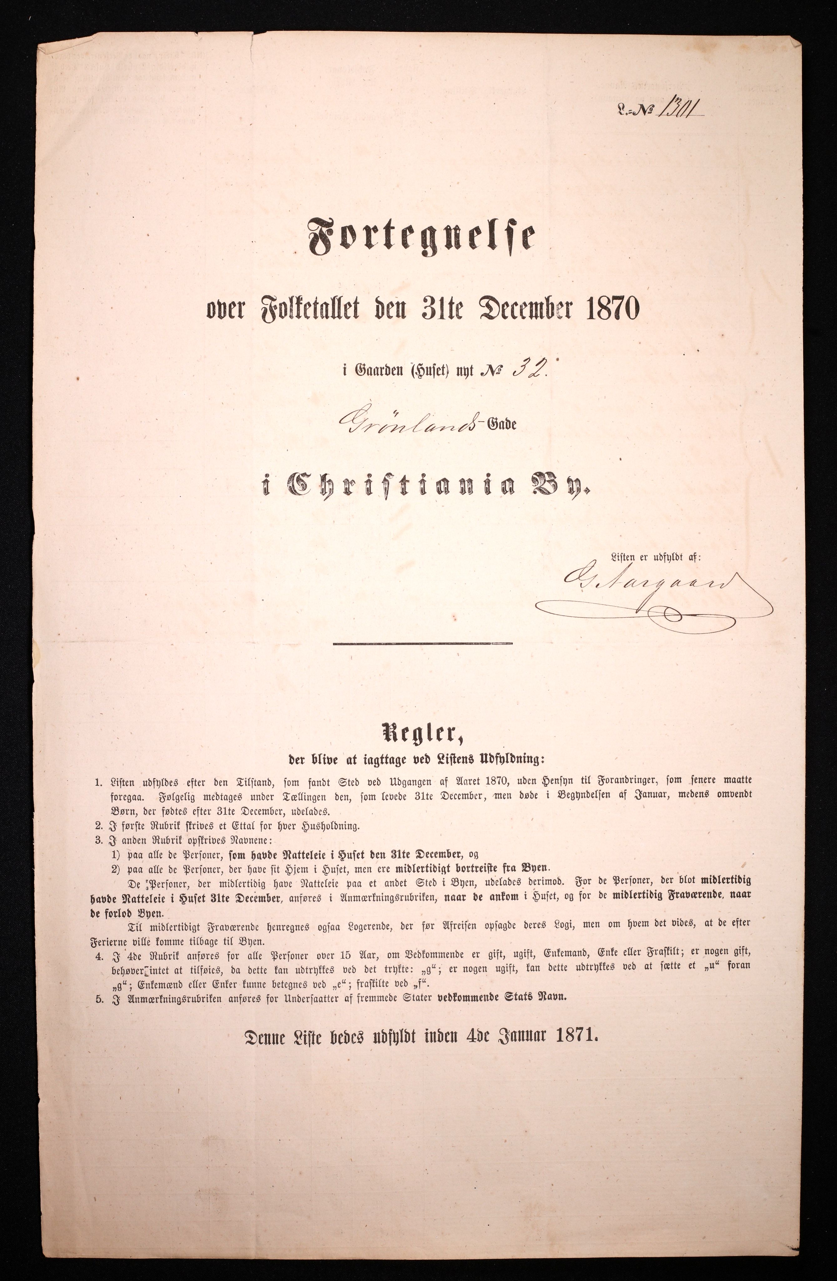 RA, Folketelling 1870 for 0301 Kristiania kjøpstad, 1870, s. 1215