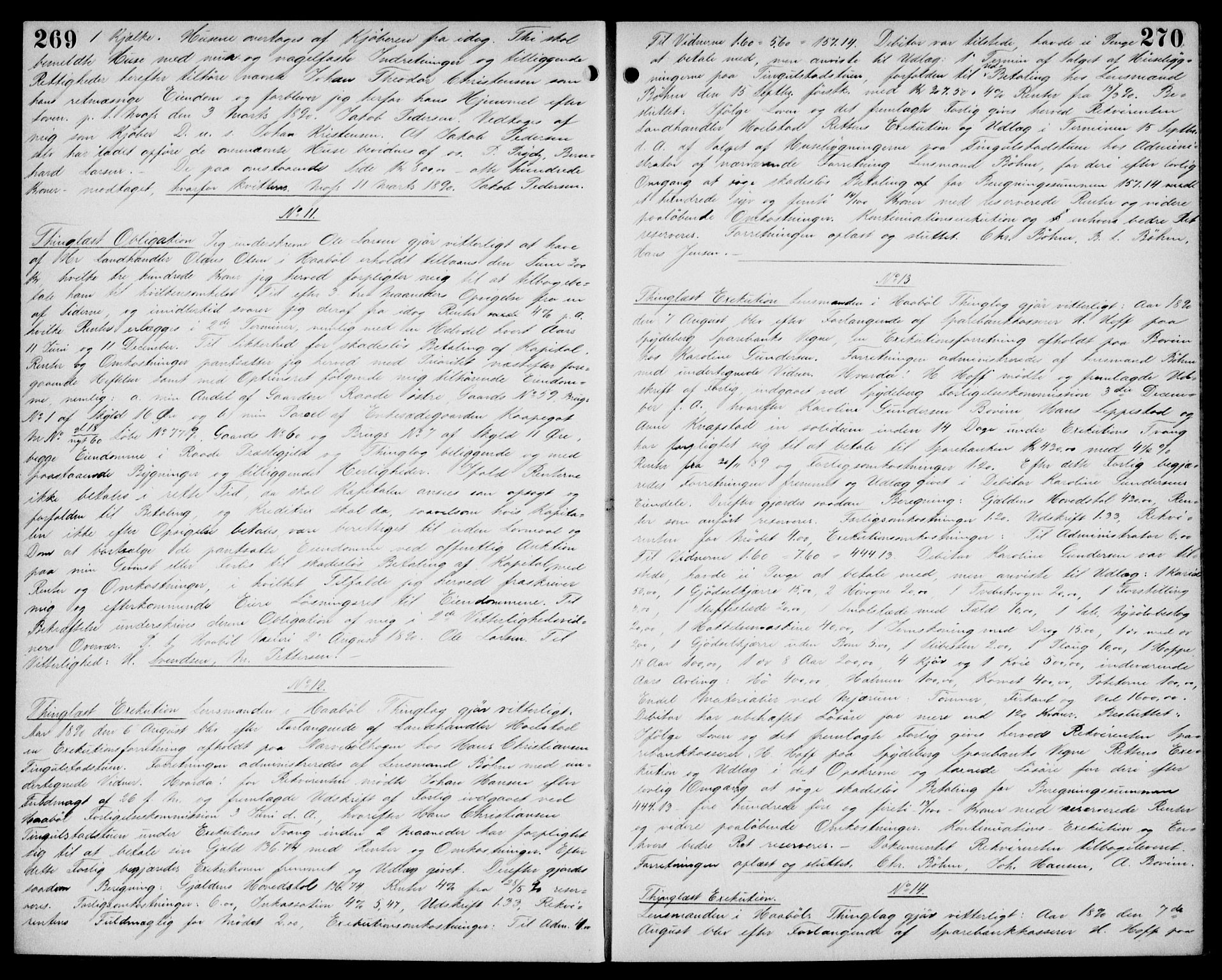 Moss sorenskriveri, SAO/A-10168: Pantebok nr. 17, 1888-1893, s. 270
