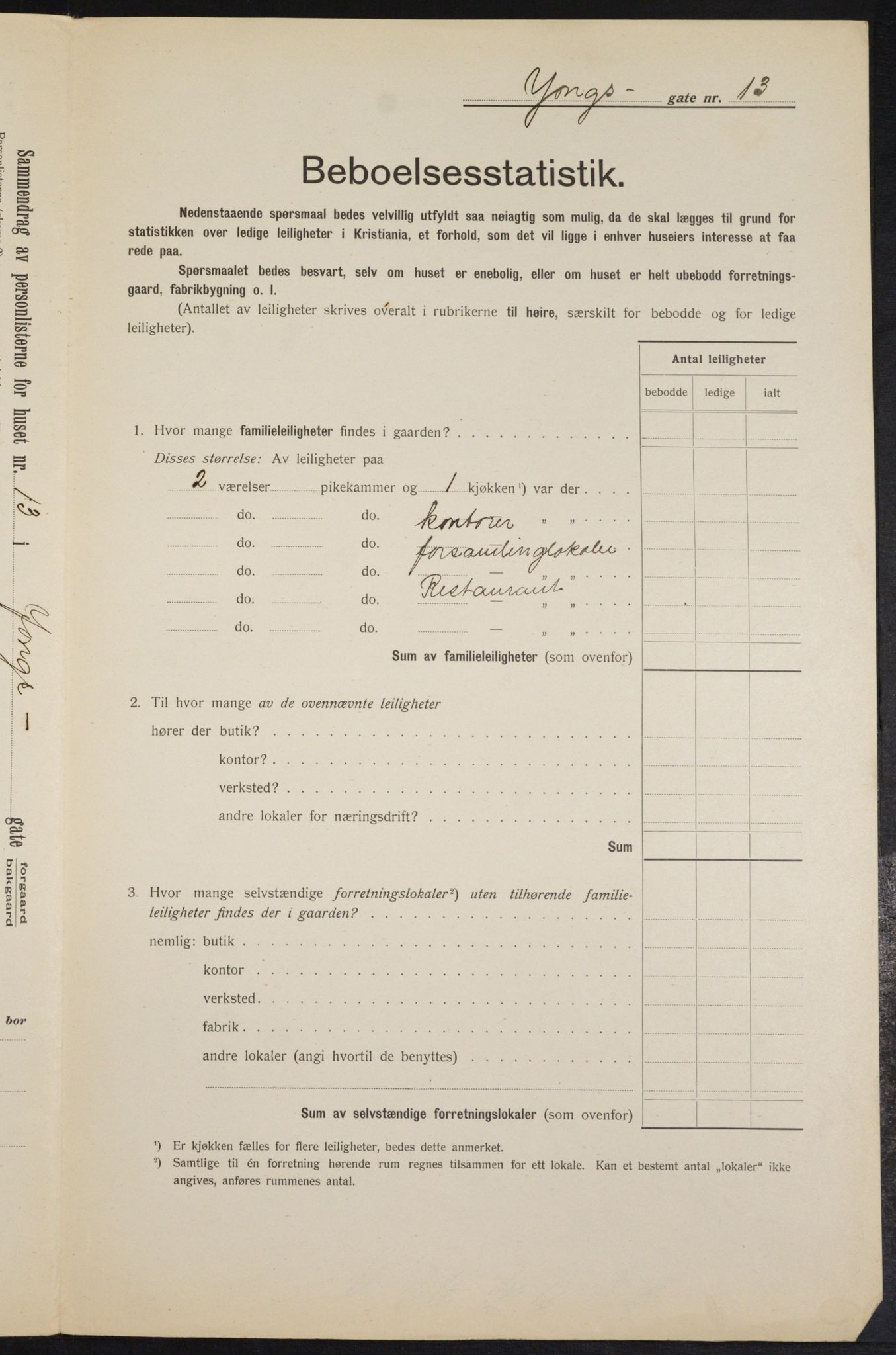 OBA, Kommunal folketelling 1.2.1912 for Kristiania, 1912, s. 128572