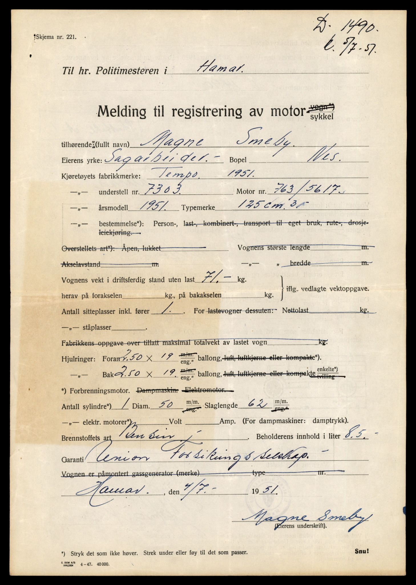 Møre og Romsdal vegkontor - Ålesund trafikkstasjon, AV/SAT-A-4099/F/Fe/L0031: Registreringskort for kjøretøy T 11800 - T 11996, 1927-1998, s. 1487
