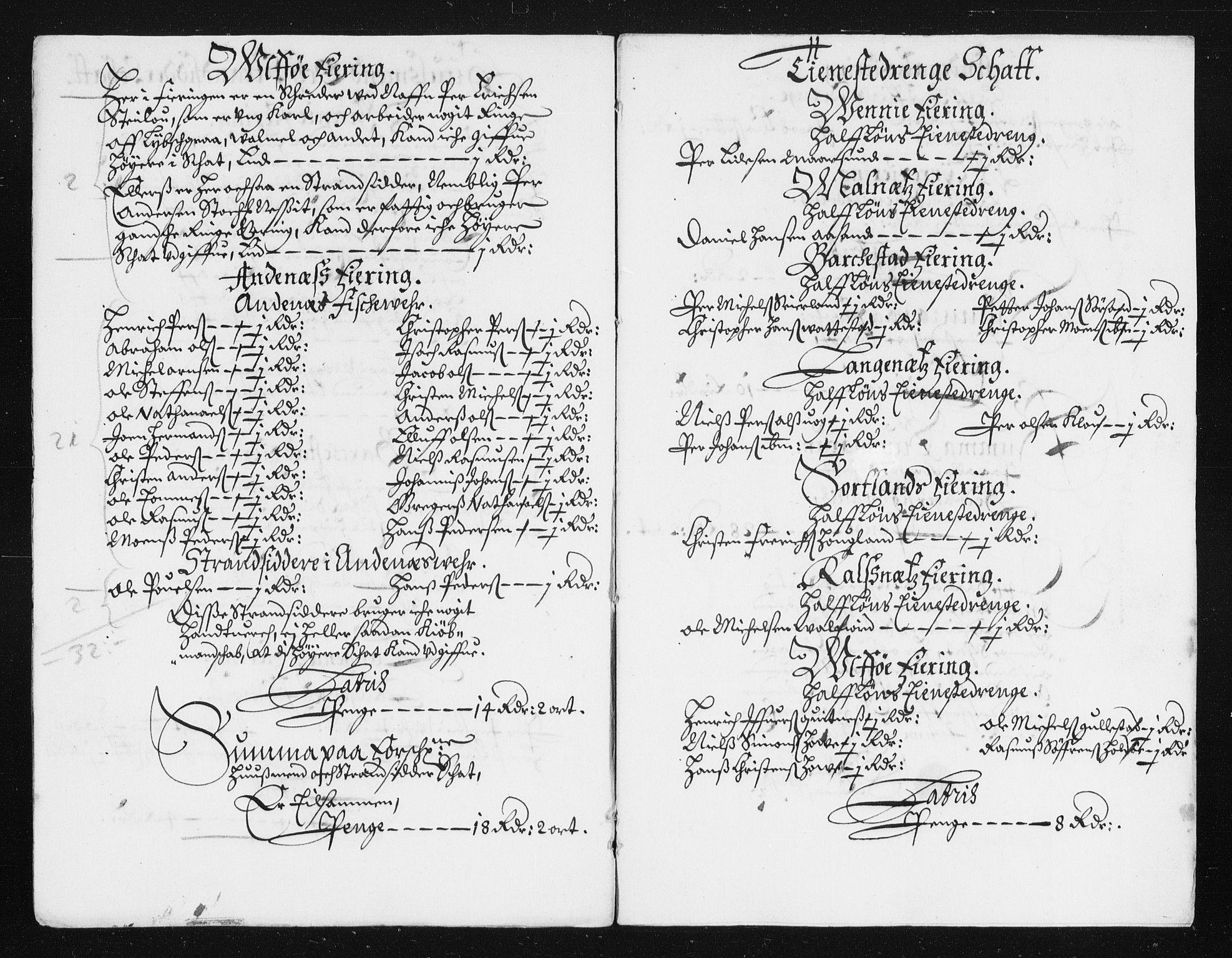 Rentekammeret inntil 1814, Reviderte regnskaper, Stiftamtstueregnskaper, Trondheim stiftamt og Nordland amt, RA/EA-6044/R/Rh/L0014: Nordland amt, 1687-1689