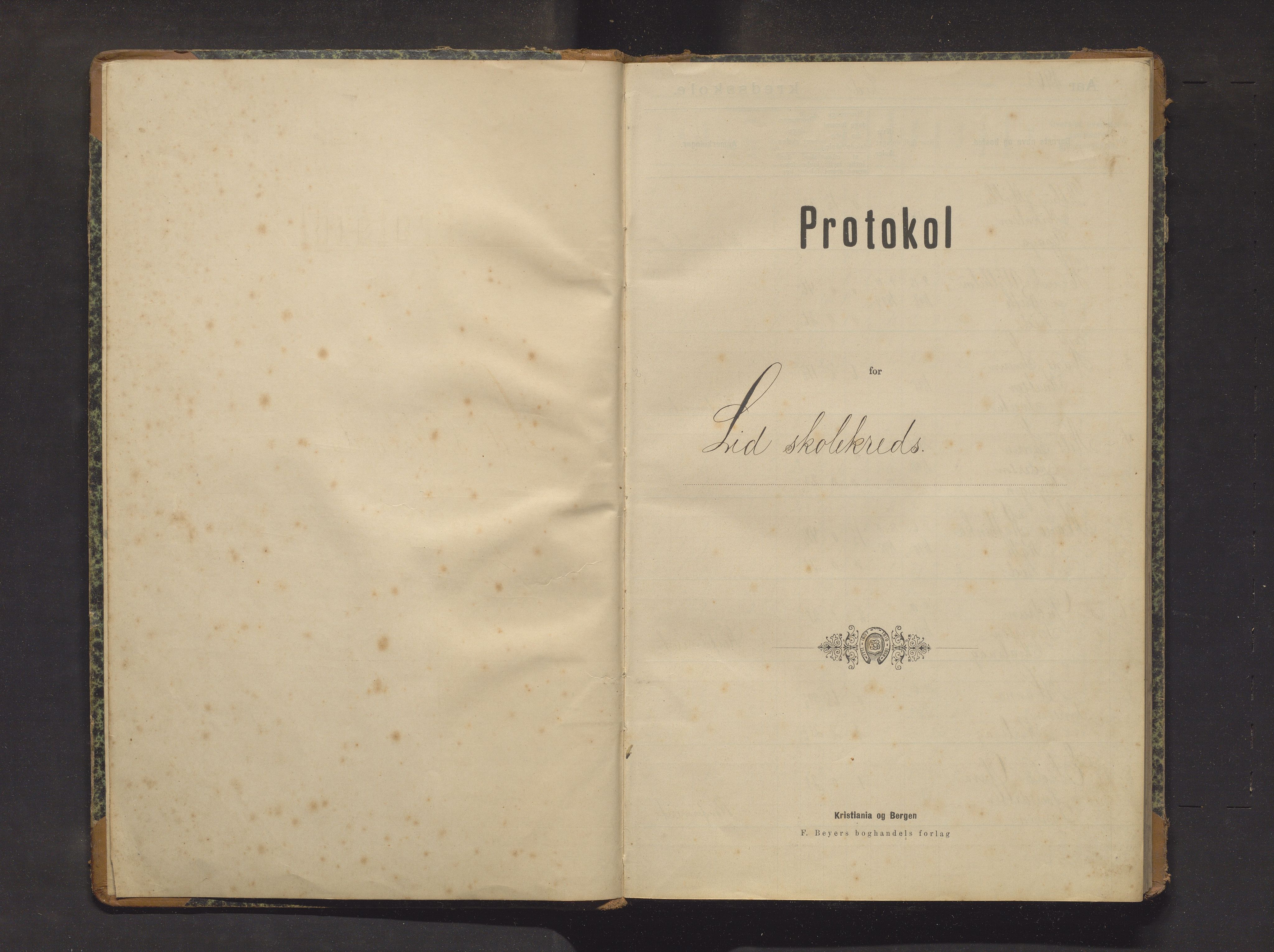 Sveio kommune. Barneskulane, IKAH/1216-231/F/Fa/L0029: Skuleprotokoll for Lid skule, 1903-1915