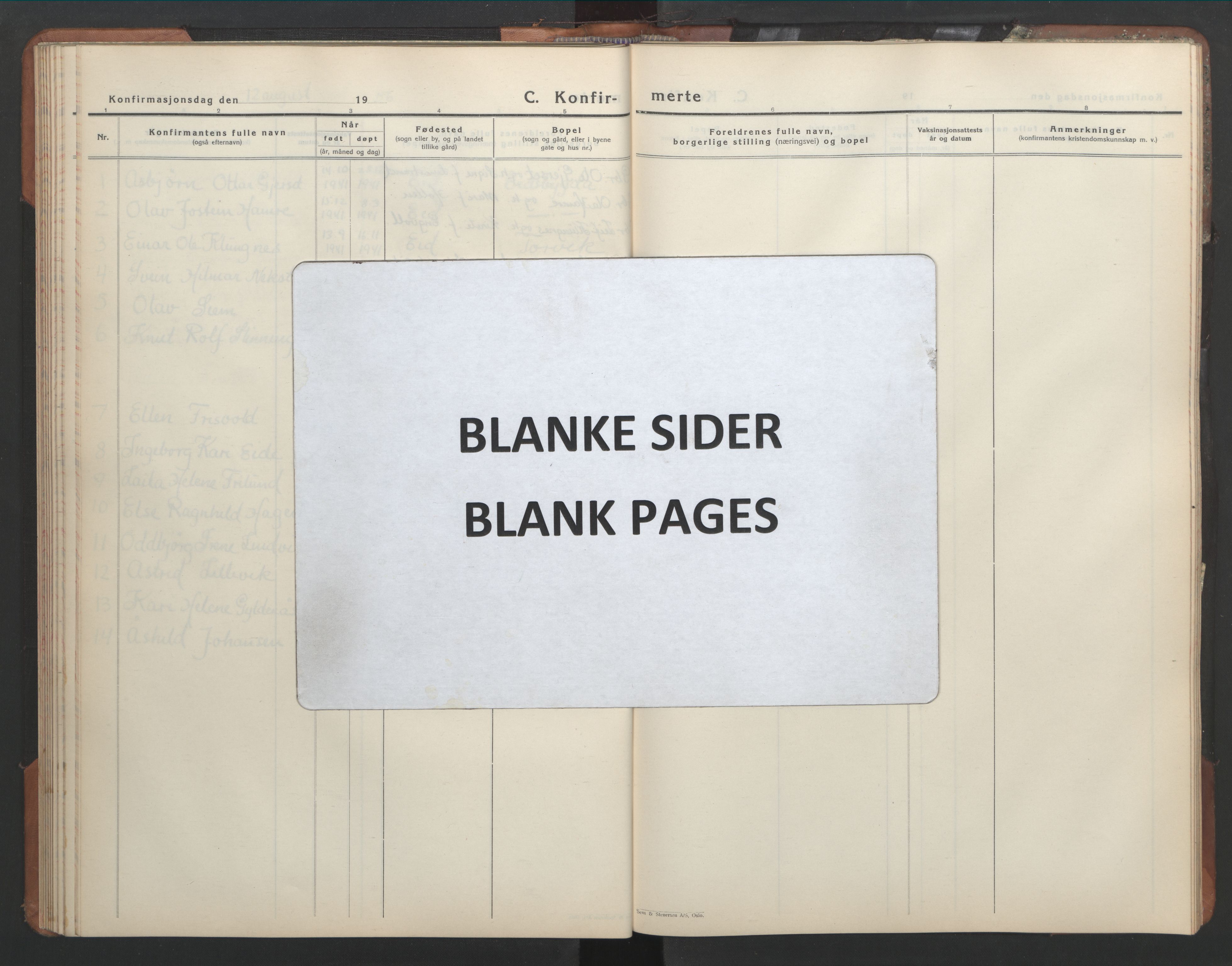 Ministerialprotokoller, klokkerbøker og fødselsregistre - Møre og Romsdal, AV/SAT-A-1454/542/L0559: Klokkerbok nr. 542C02, 1932-1952