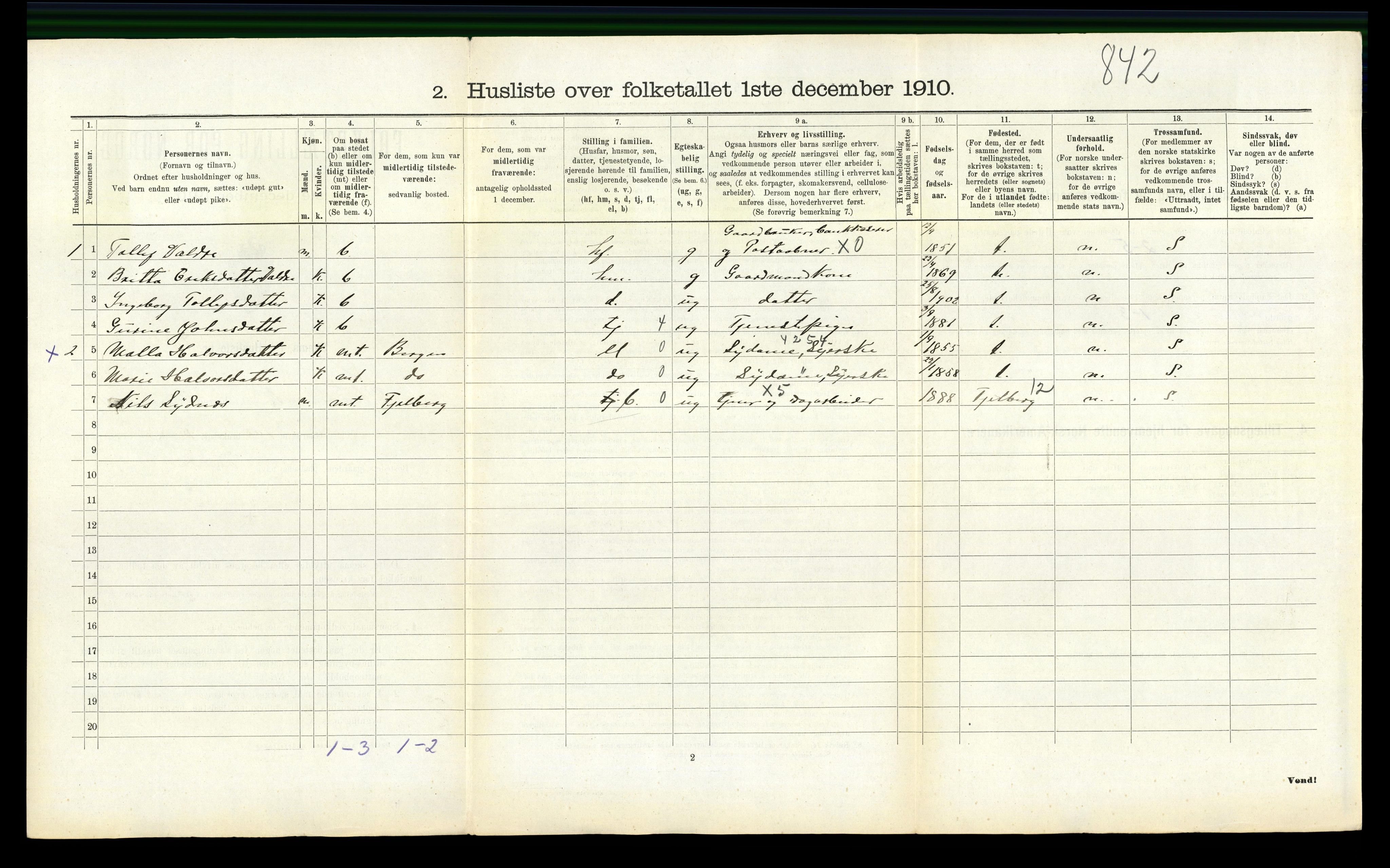 RA, Folketelling 1910 for 1212 Skånevik herred, 1910, s. 914