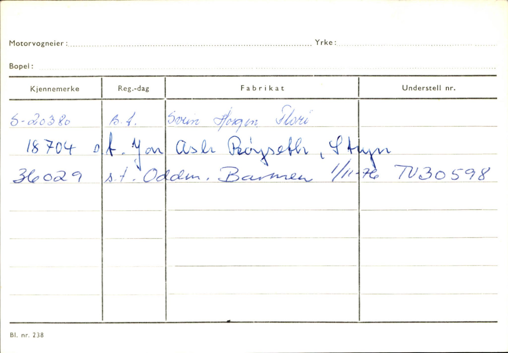 Statens vegvesen, Sogn og Fjordane vegkontor, SAB/A-5301/4/F/L0131: Eigarregister Høyanger P-Å. Stryn S-Å, 1945-1975, s. 1094