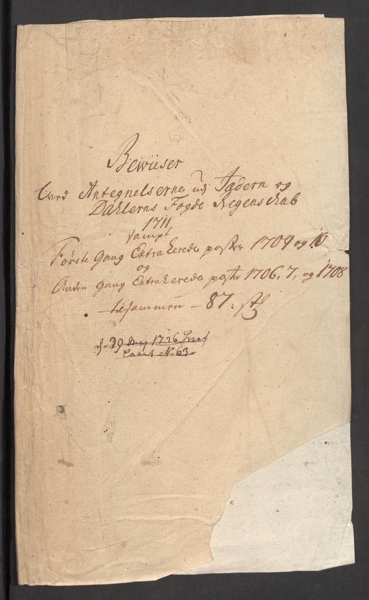 Rentekammeret inntil 1814, Reviderte regnskaper, Fogderegnskap, AV/RA-EA-4092/R46/L2736: Fogderegnskap Jæren og Dalane, 1711, s. 3