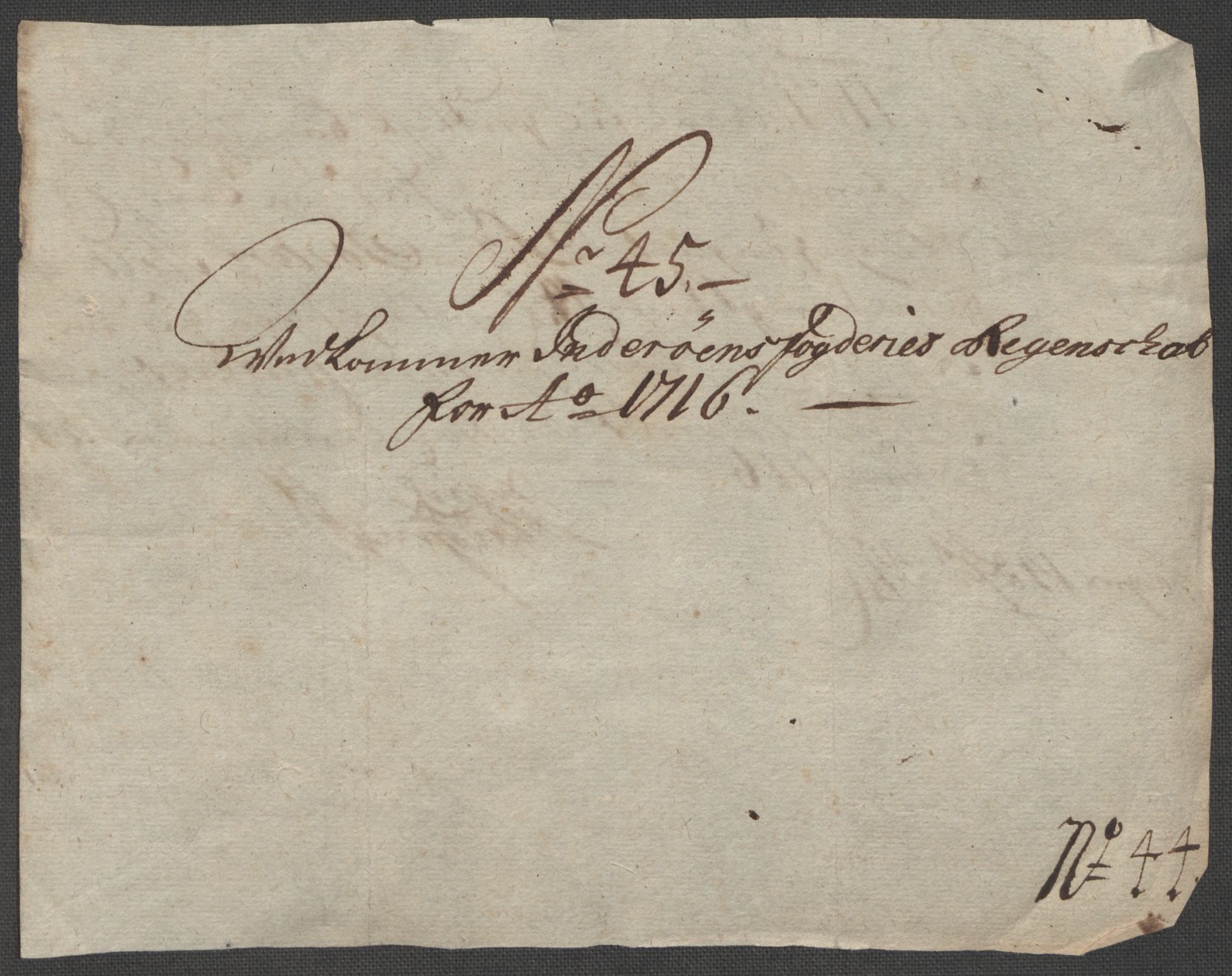 Rentekammeret inntil 1814, Reviderte regnskaper, Fogderegnskap, RA/EA-4092/R63/L4324: Fogderegnskap Inderøy, 1716, s. 323