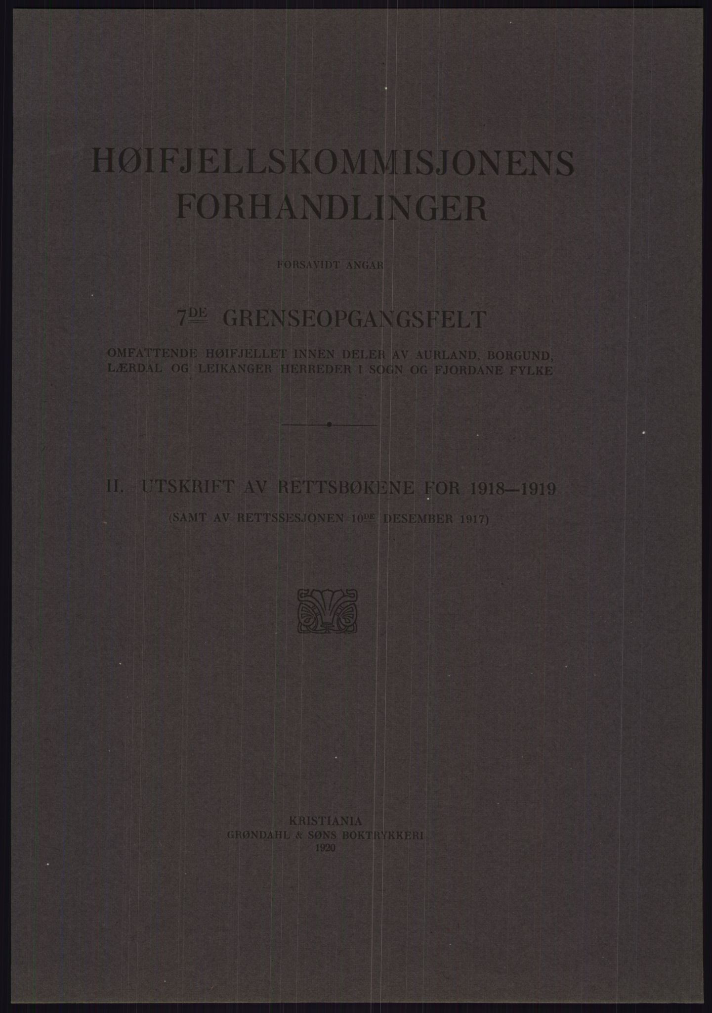 Høyfjellskommisjonen, RA/S-1546/X/Xa/L0001: Nr. 1-33, 1909-1953, s. 3009