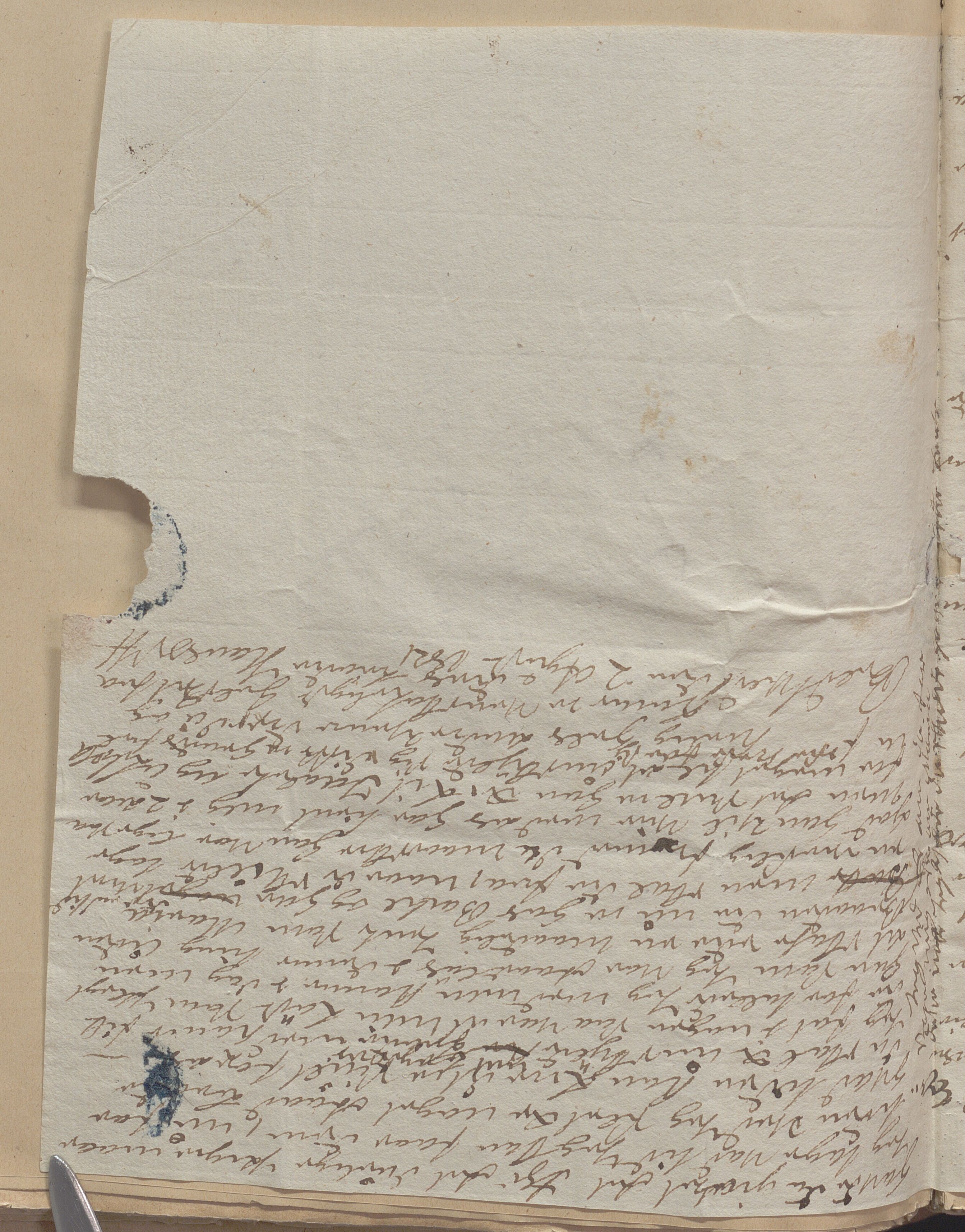 Heggtveitsamlingen, TMF/A-1007/H/L0050: Innbundne brev, Ms A, med innlagt registratur. , 1800-1850