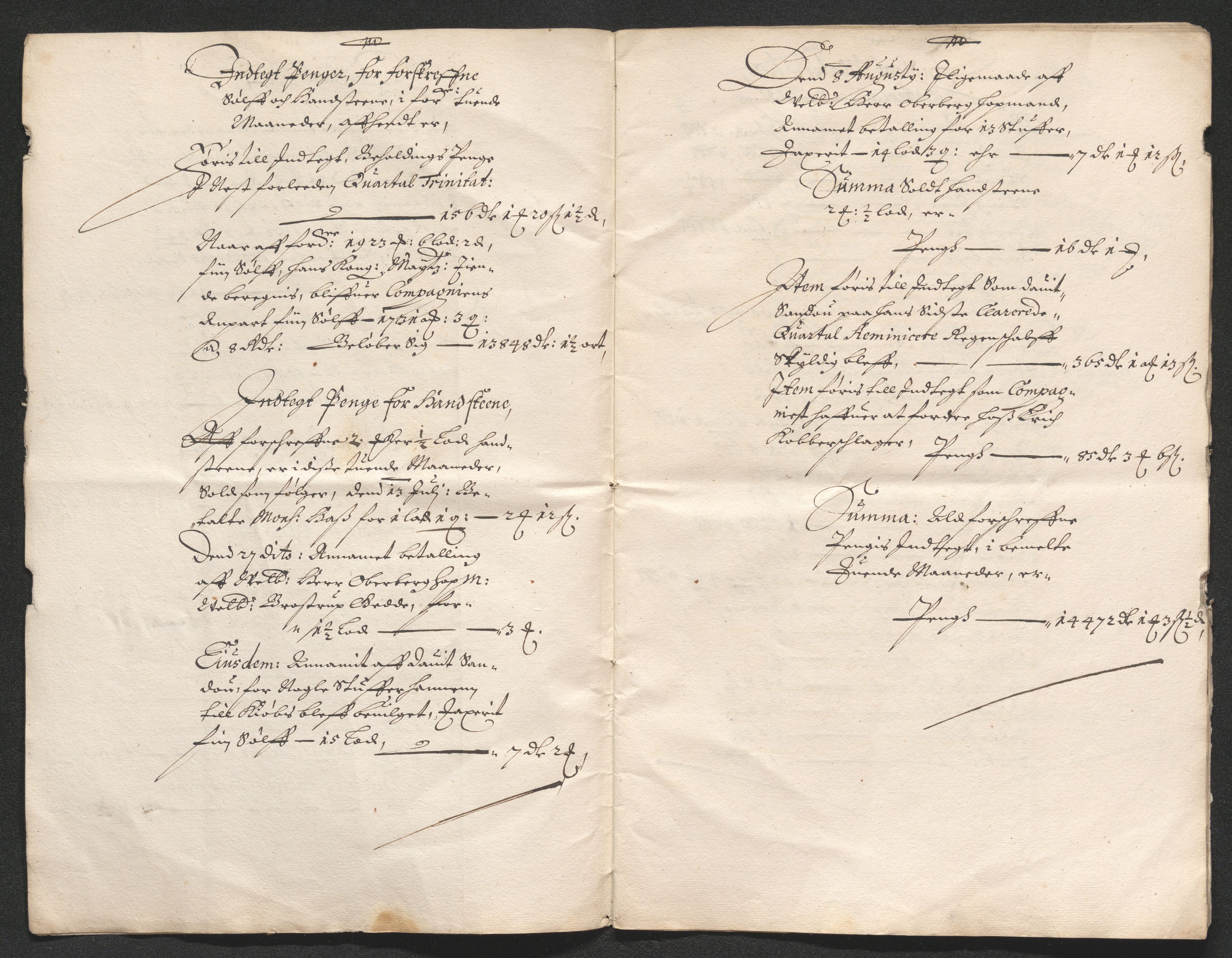 Kongsberg Sølvverk 1623-1816, AV/SAKO-EA-3135/001/D/Dc/Dcd/L0034: Utgiftsregnskap for gruver m.m. , 1651-1659, s. 282