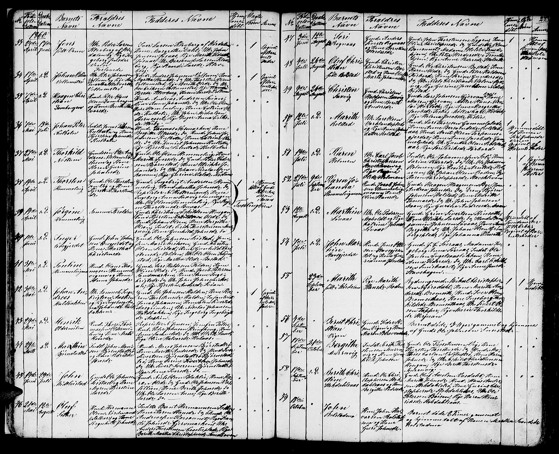 Ministerialprotokoller, klokkerbøker og fødselsregistre - Sør-Trøndelag, SAT/A-1456/616/L0422: Klokkerbok nr. 616C05, 1850-1888, s. 27