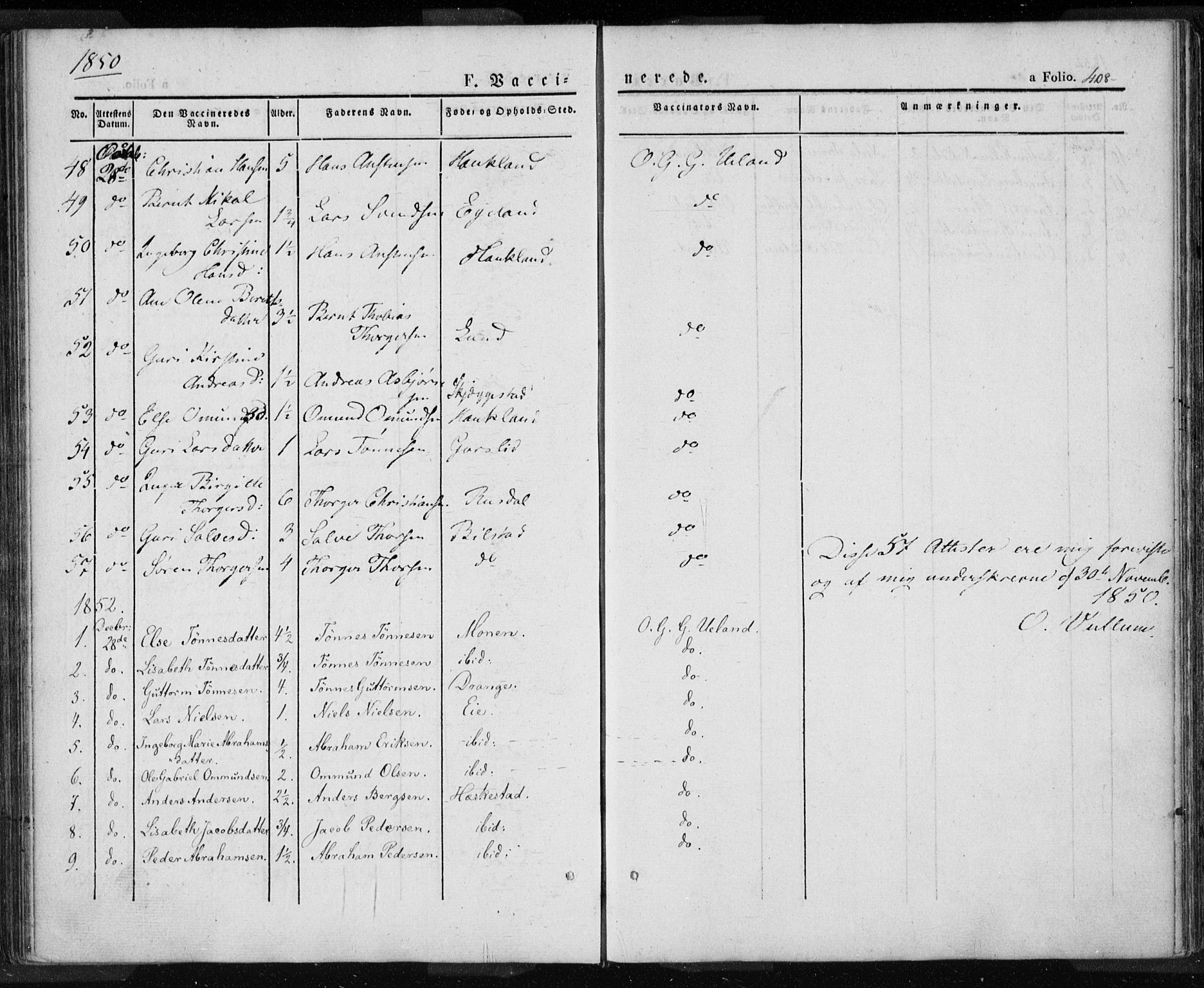 Lund sokneprestkontor, SAST/A-101809/S06/L0008: Ministerialbok nr. A 7.2, 1833-1854, s. 408