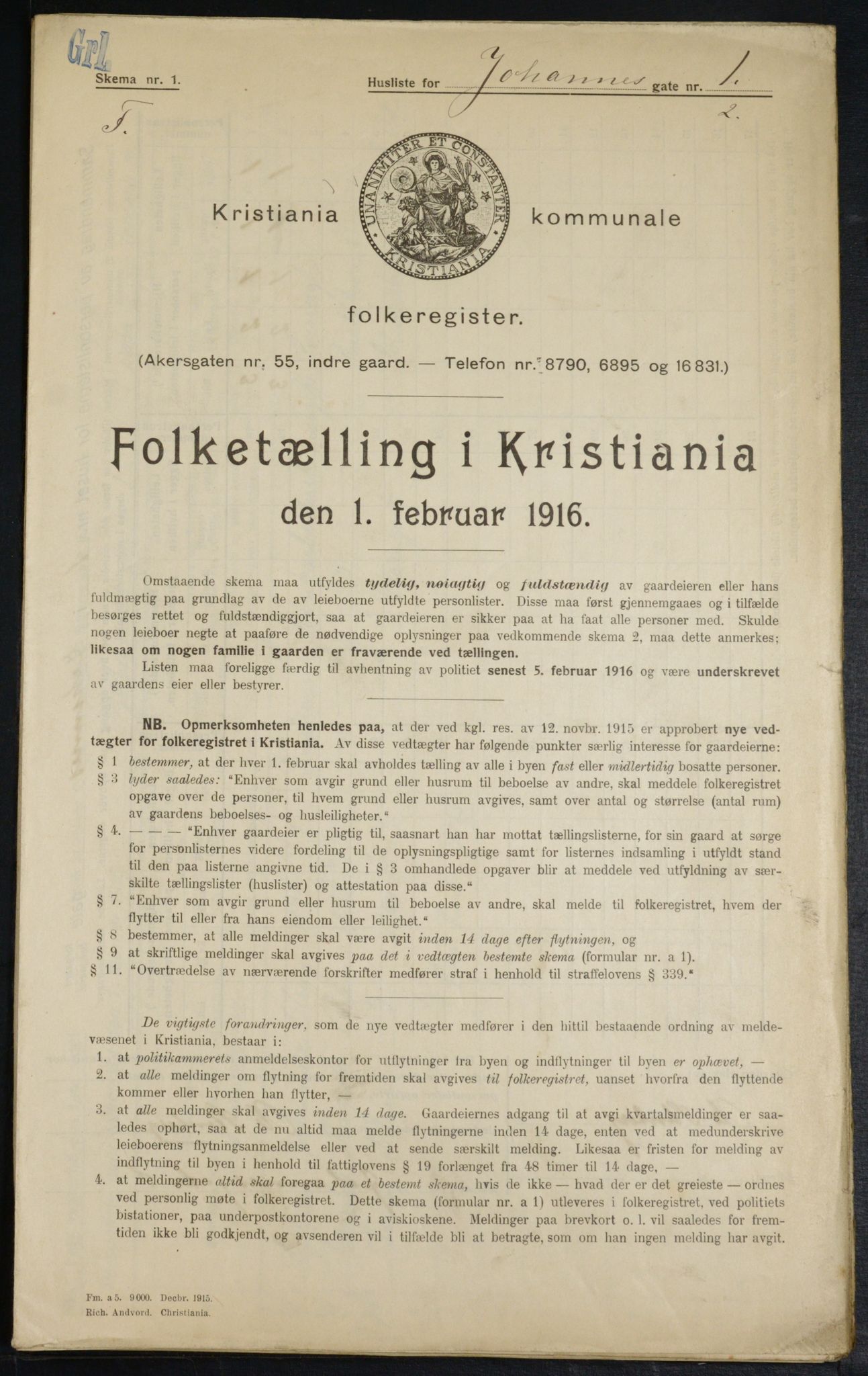 OBA, Kommunal folketelling 1.2.1916 for Kristiania, 1916, s. 48247