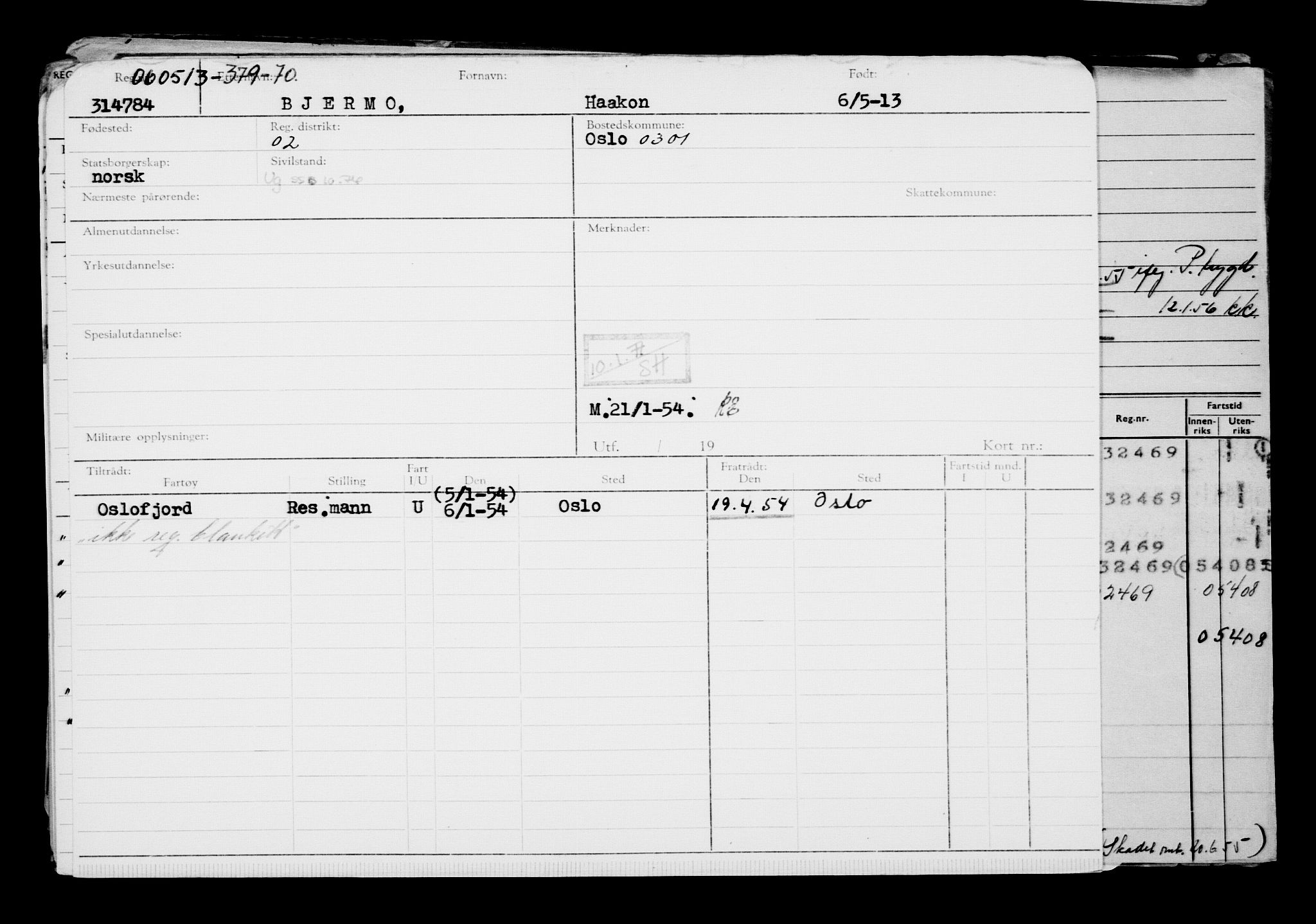 Direktoratet for sjømenn, AV/RA-S-3545/G/Gb/L0112: Hovedkort, 1913, s. 483