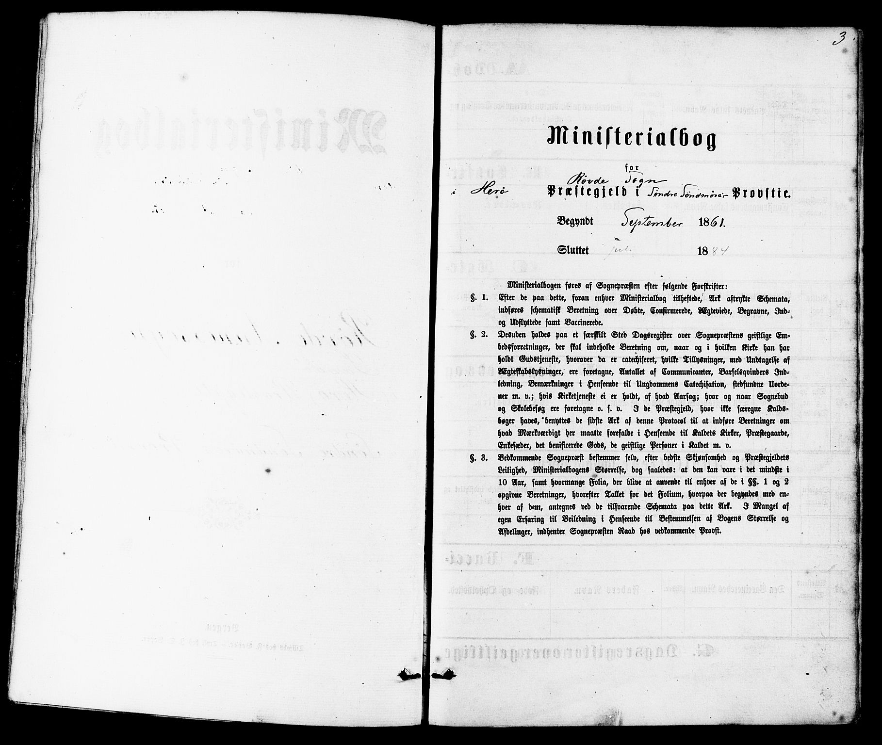 Ministerialprotokoller, klokkerbøker og fødselsregistre - Møre og Romsdal, SAT/A-1454/504/L0055: Ministerialbok nr. 504A02, 1861-1884, s. 3