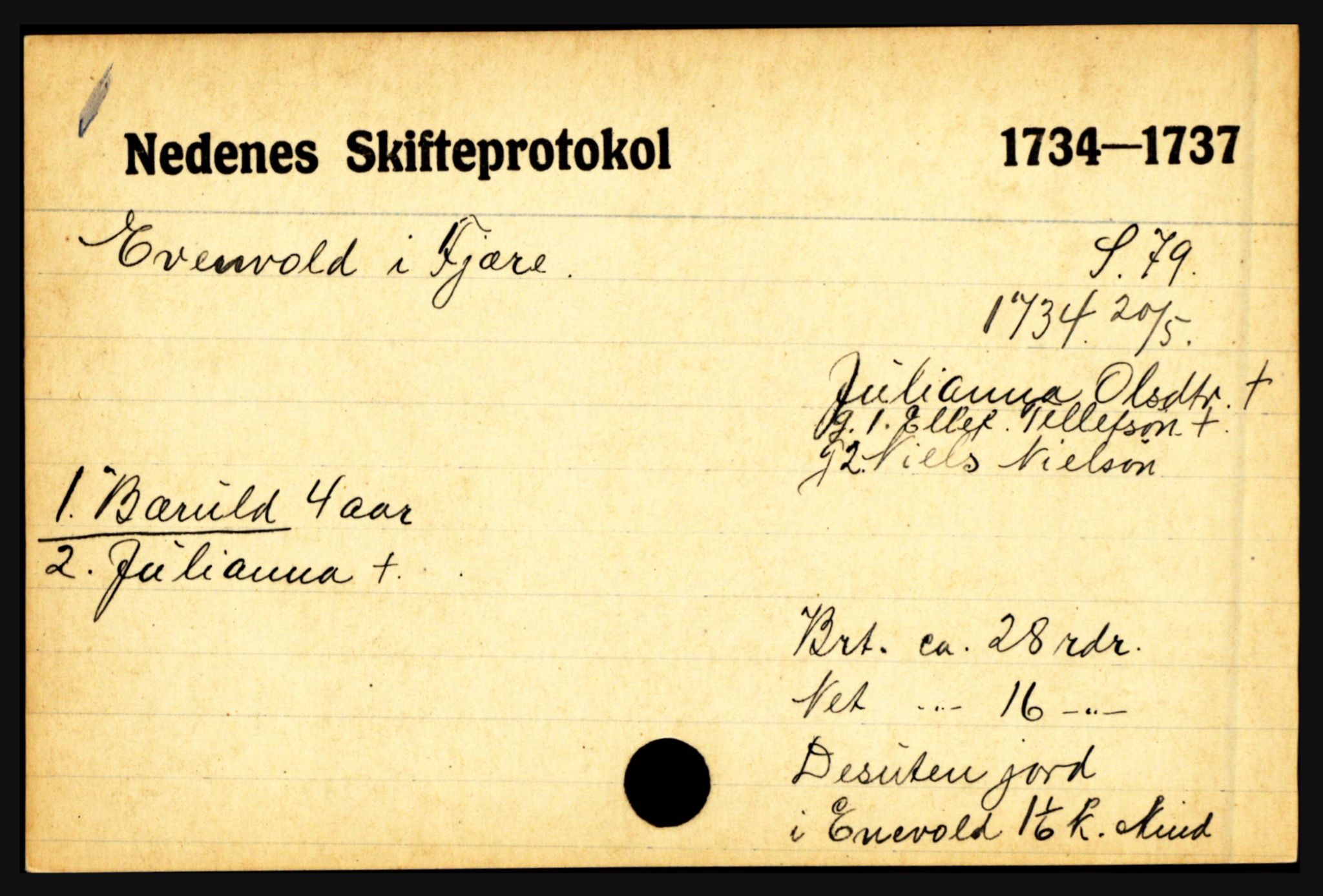 Nedenes sorenskriveri før 1824, AV/SAK-1221-0007/H, s. 6471