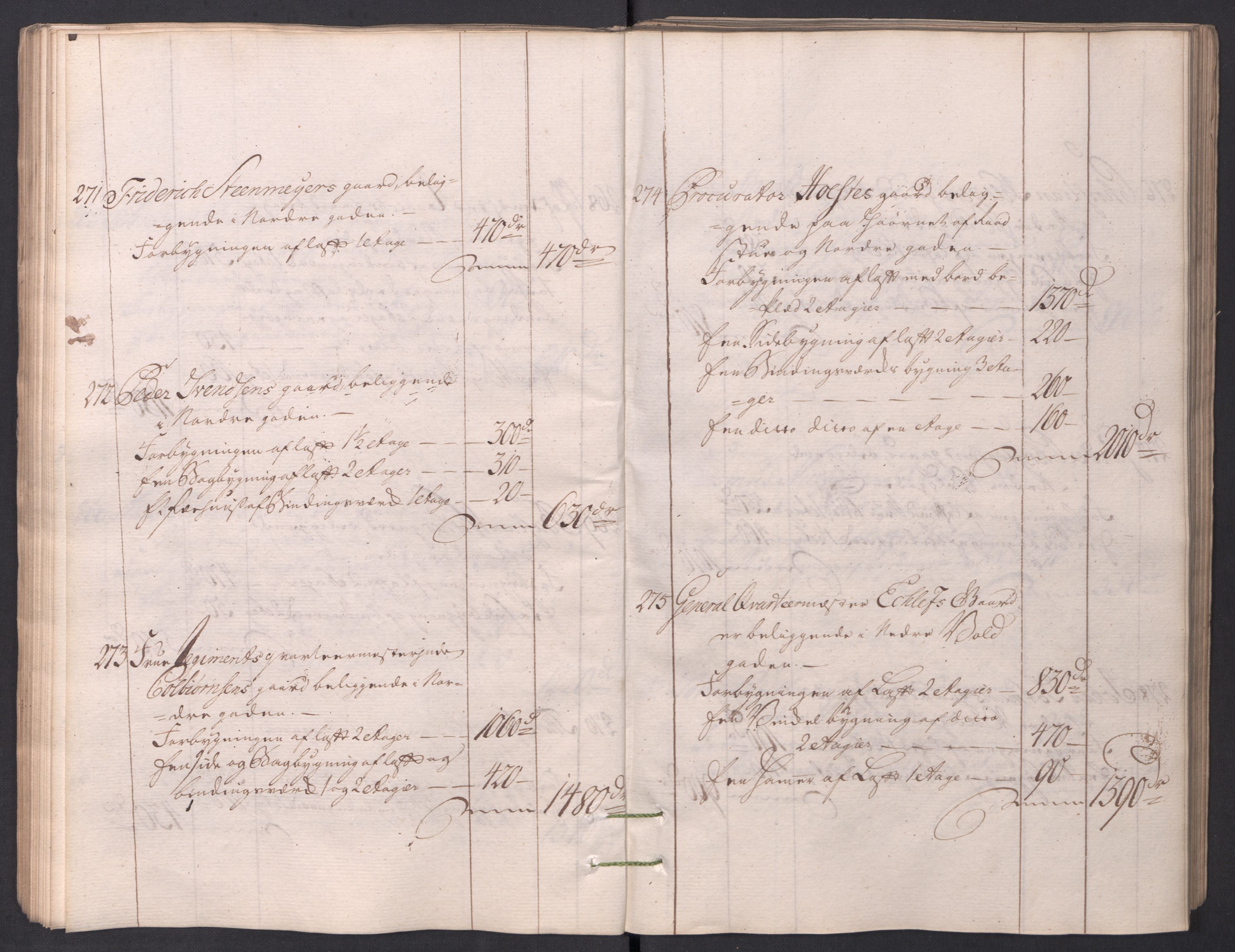 Kristiania stiftamt, AV/SAO-A-10386/I/Ia/L0001/0002: Branntakster / Christiania, 1766-1767
