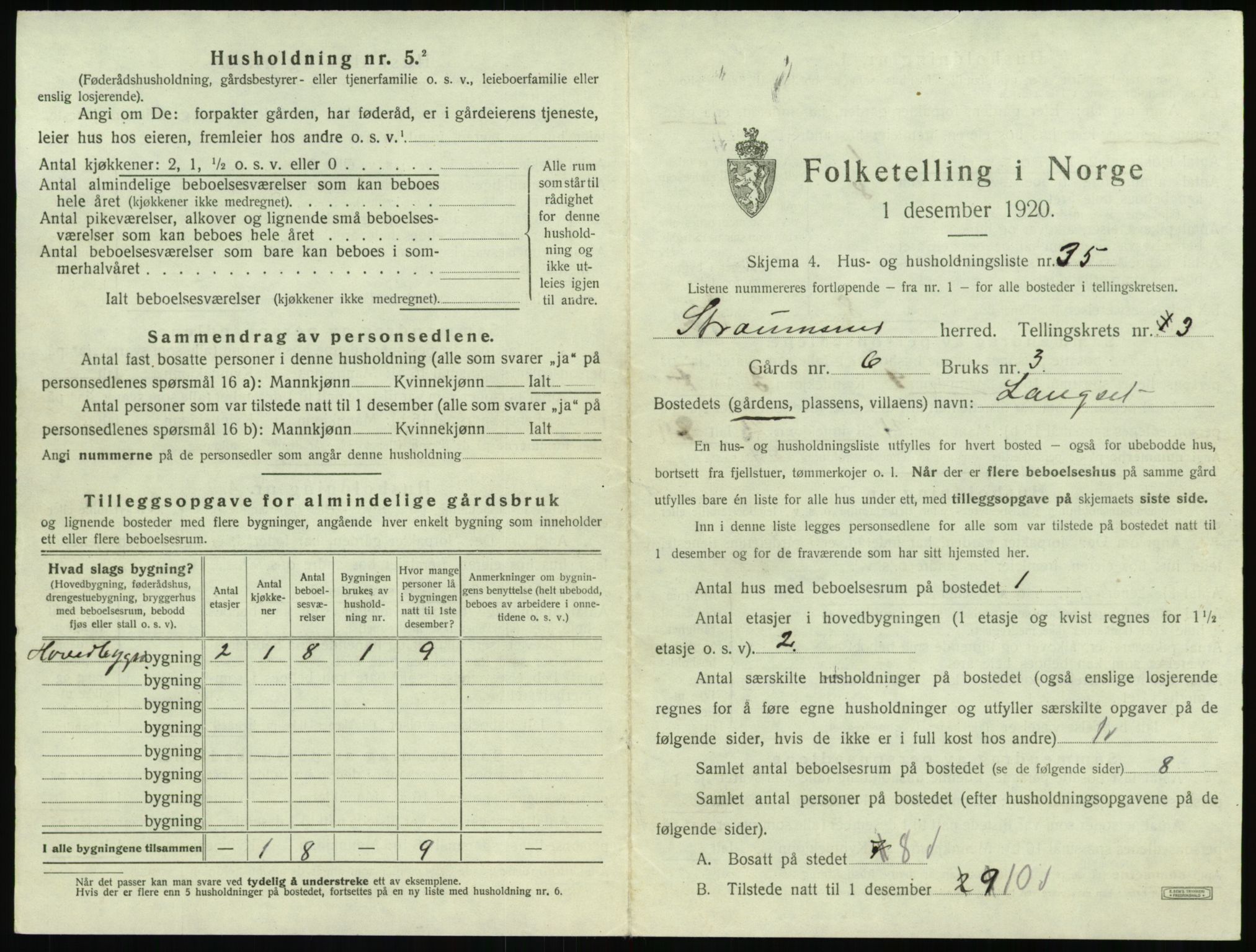 SAT, Folketelling 1920 for 1559 Straumsnes herred, 1920, s. 217