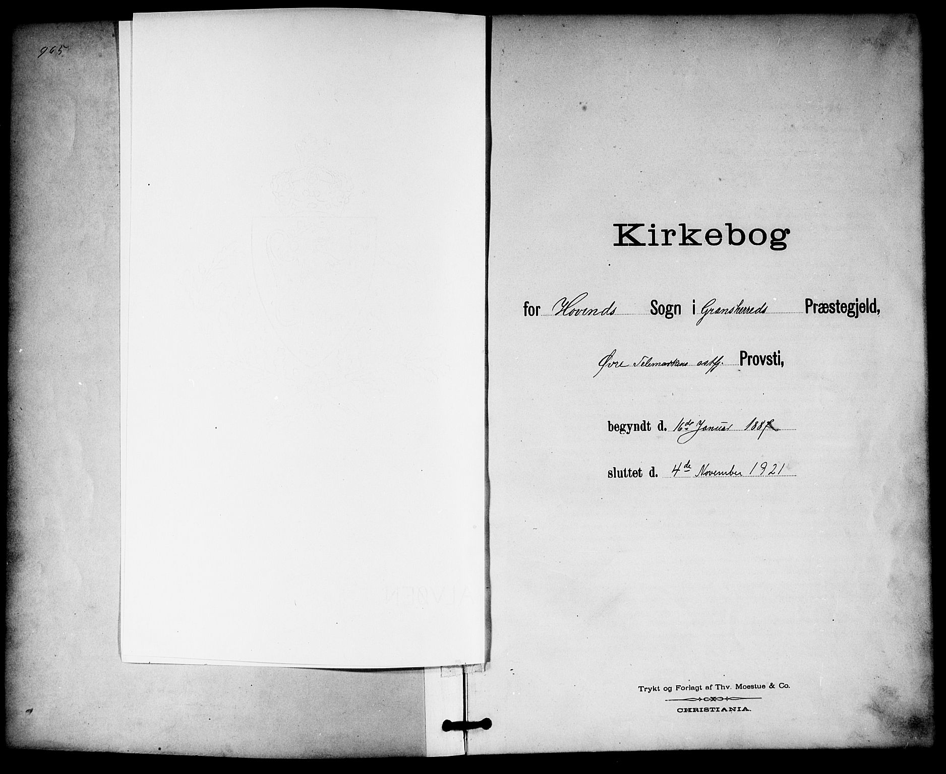 Gransherad kirkebøker, SAKO/A-267/G/Gb/L0003: Klokkerbok nr. II 3, 1887-1921