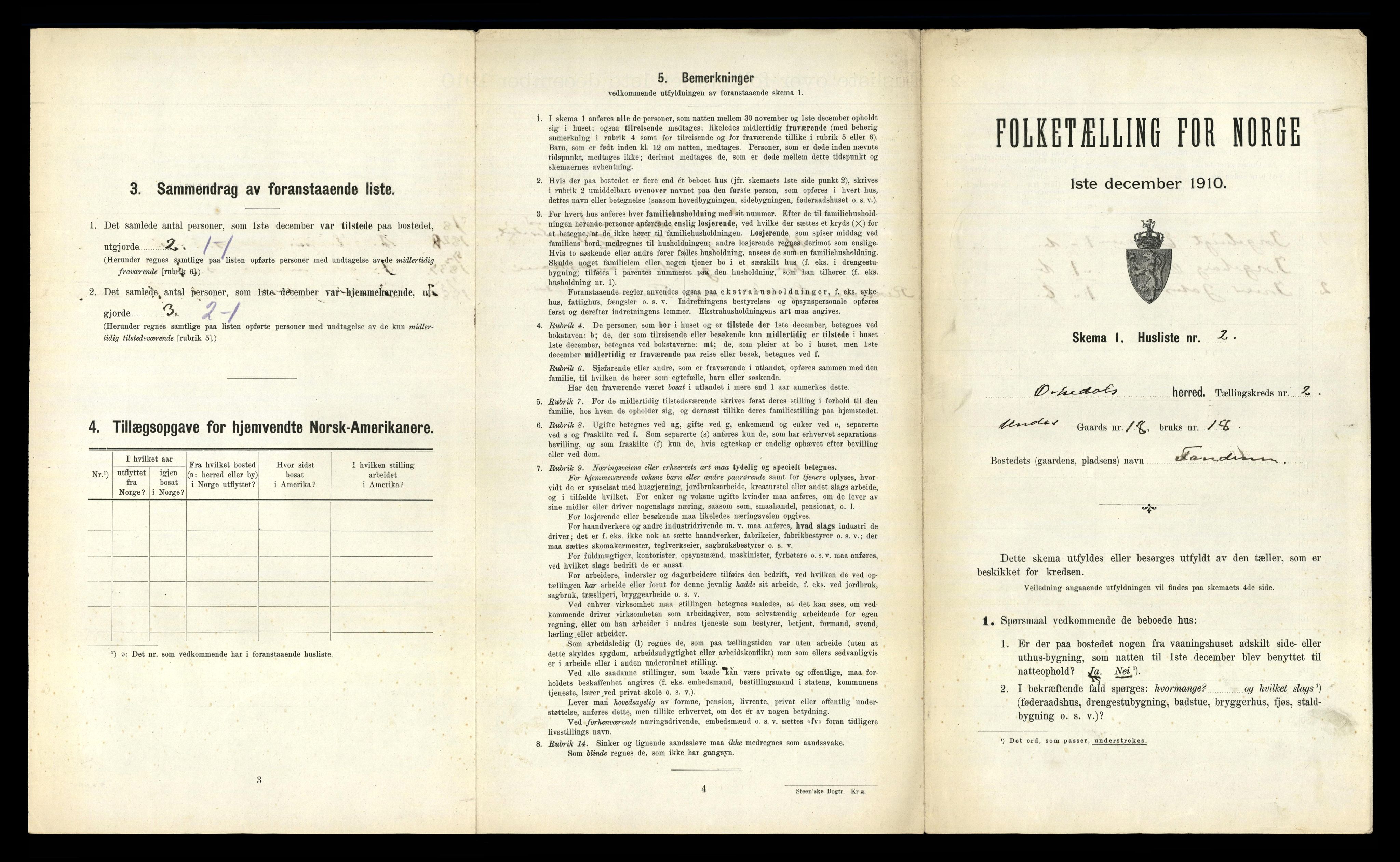 RA, Folketelling 1910 for 1638 Orkdal herred, 1910, s. 611